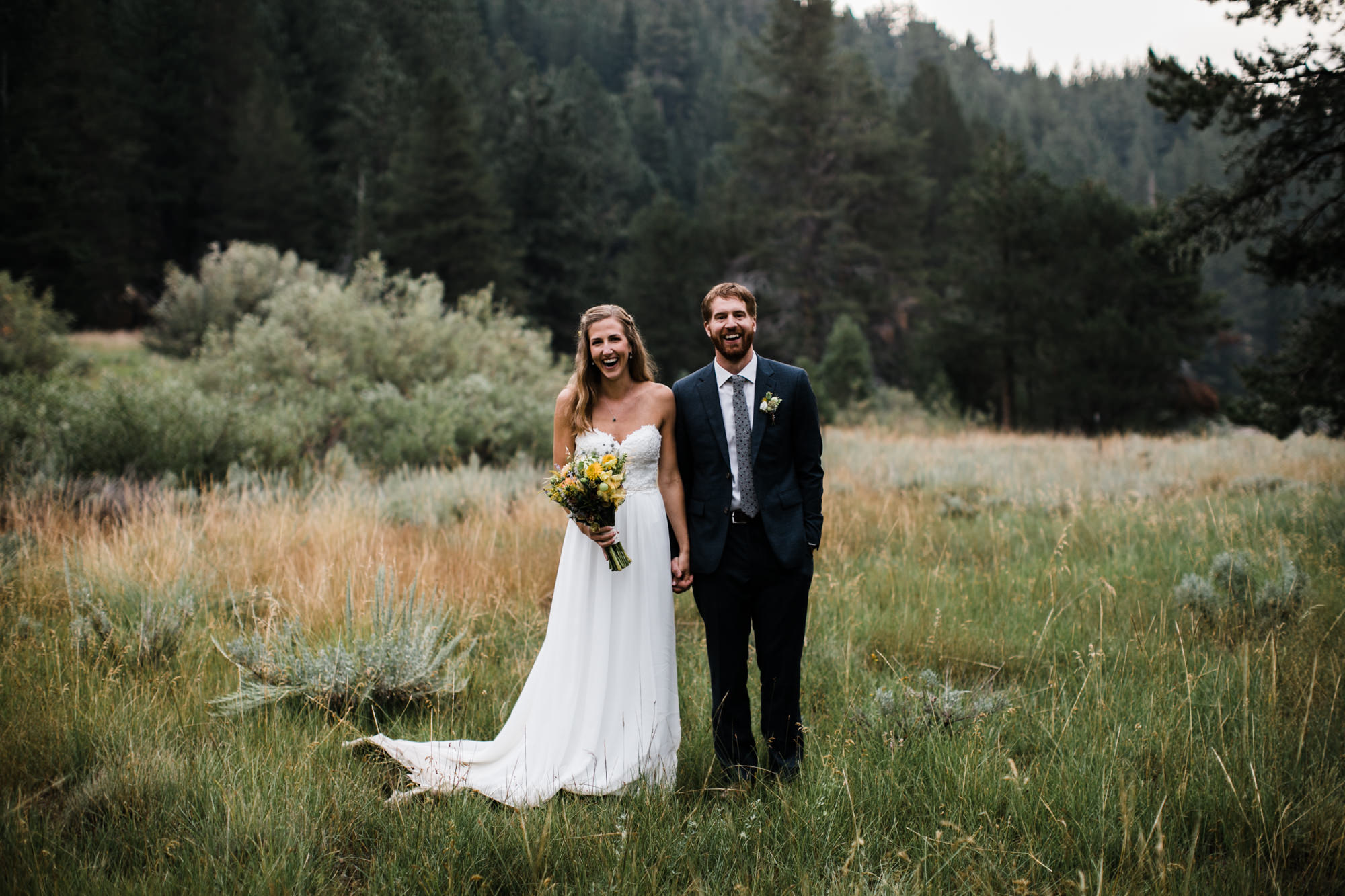 megan + zach's adventurous woodland wedding in truckee, california | romantic rainy wedding day inspiration | lake tahoe wedding photographer | www.thehearnes.com