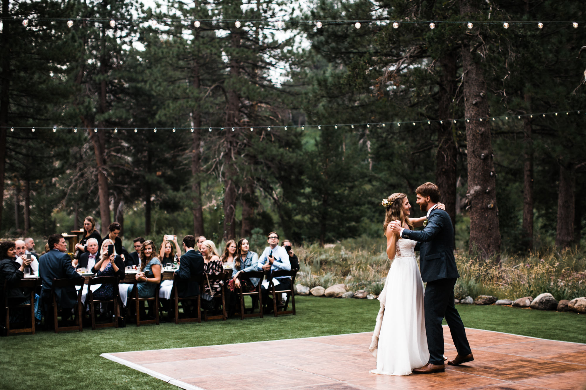 megan + zach's adventurous woodland wedding in truckee, california | romantic rainy wedding day inspiration | lake tahoe wedding photographer | www.thehearnes.com