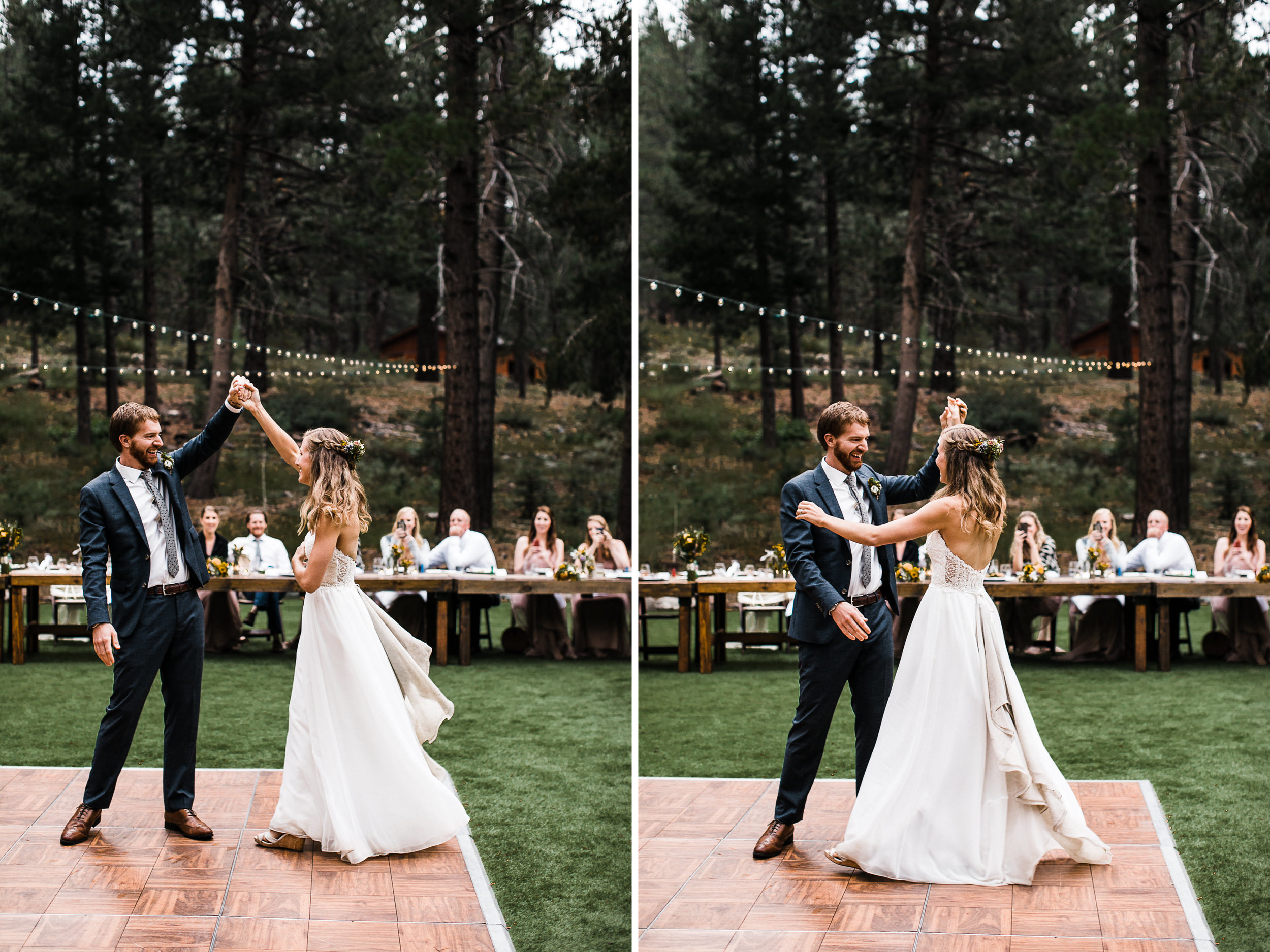 megan + zach's adventurous woodland wedding in truckee, california | romantic rainy wedding day inspiration | lake tahoe wedding photographer | www.thehearnes.com