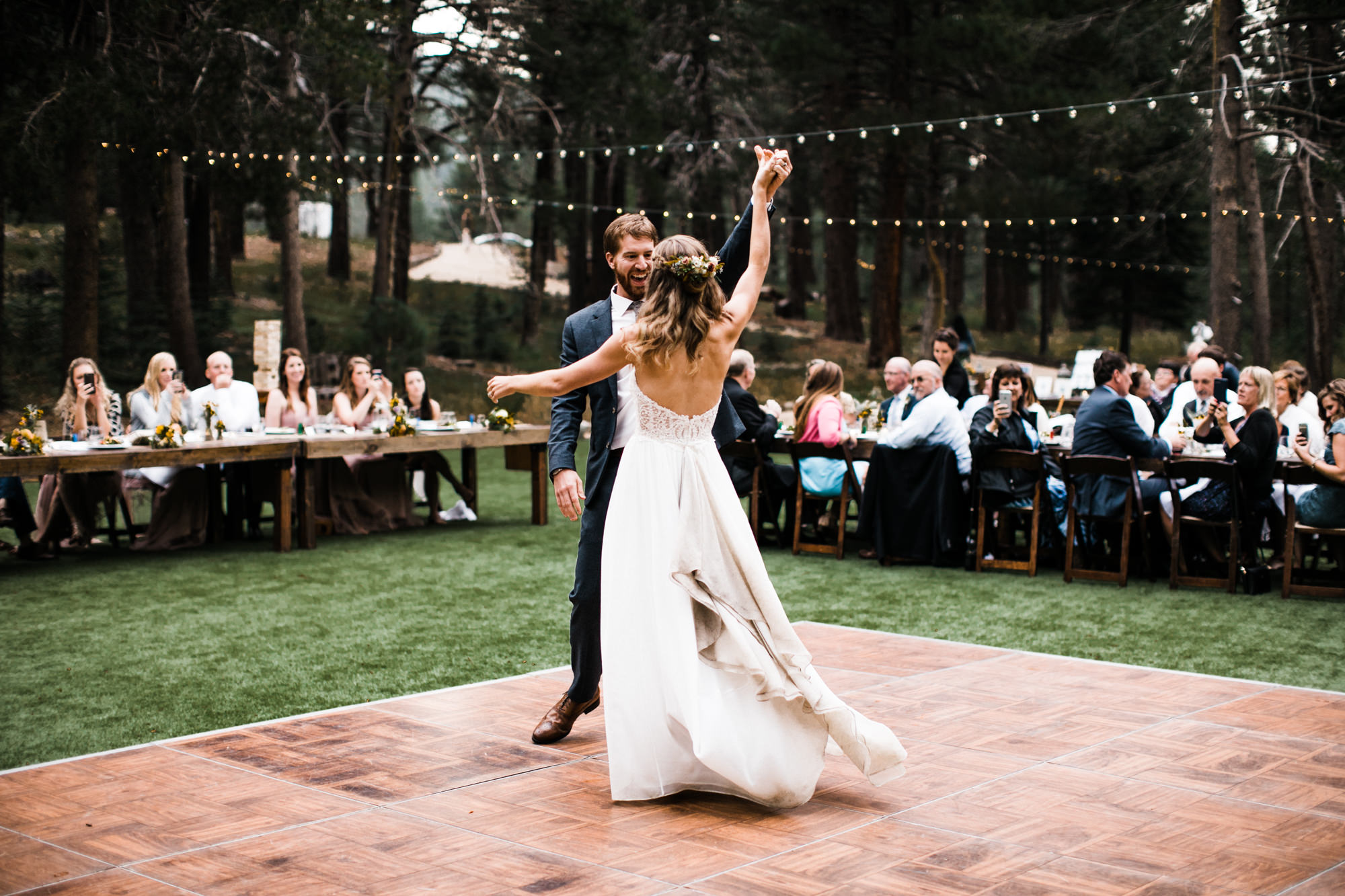 megan + zach's adventurous woodland wedding in truckee, california | romantic rainy wedding day inspiration | lake tahoe wedding photographer | www.thehearnes.com