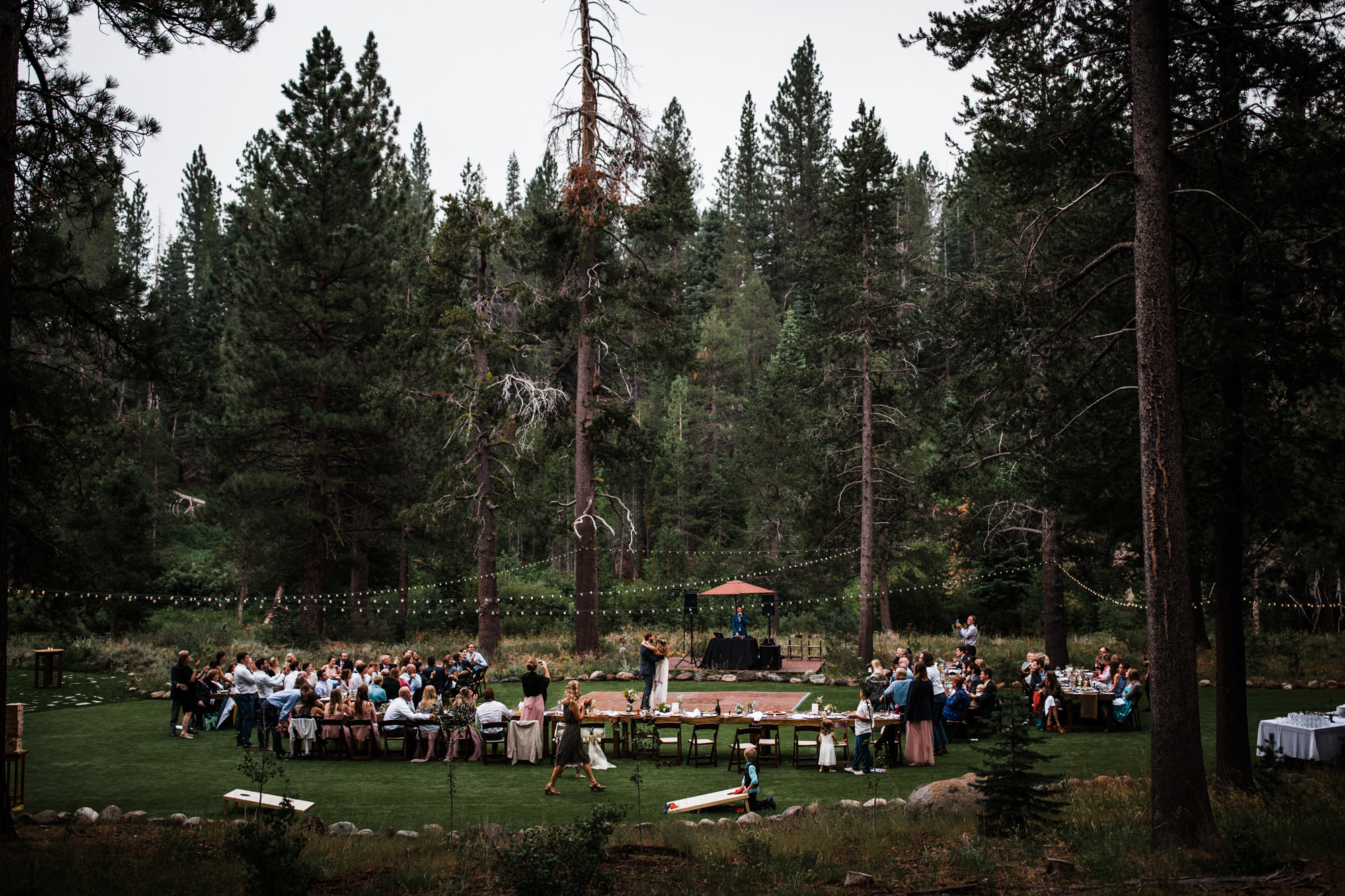 megan + zach's adventurous woodland wedding in truckee, california | romantic rainy wedding day inspiration | lake tahoe wedding photographer | www.thehearnes.com