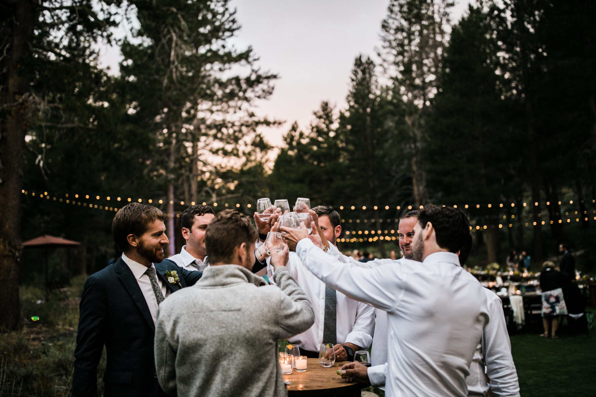 megan + zach's adventurous woodland wedding in truckee, california | romantic rainy wedding day inspiration | lake tahoe wedding photographer | www.thehearnes.com