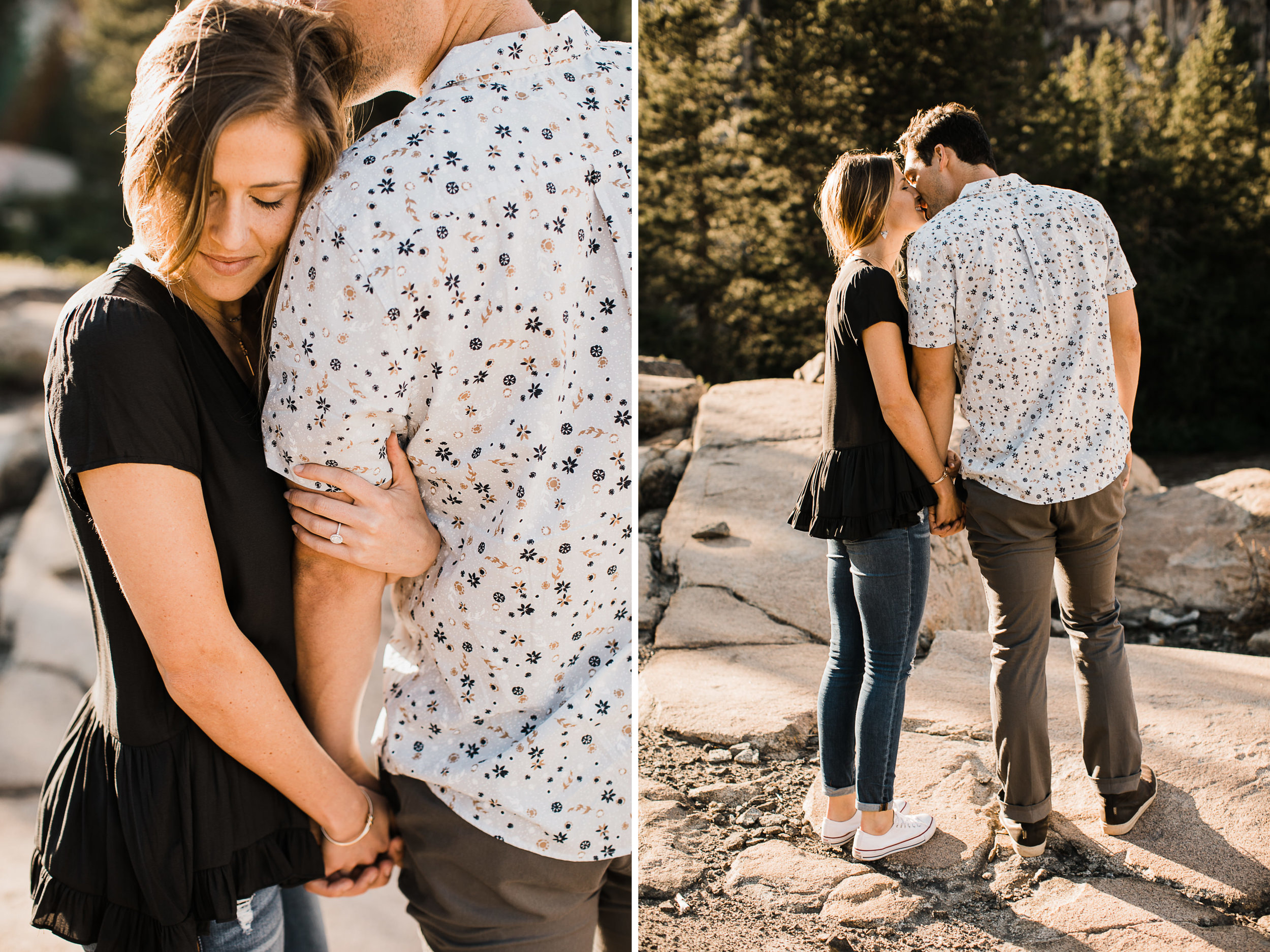 morgan+ christian's adventurous mountain engagement session | donner pass + donner lake | truckee, california wedding photographer | the hearnes adventure photography | www.thehearnes.com