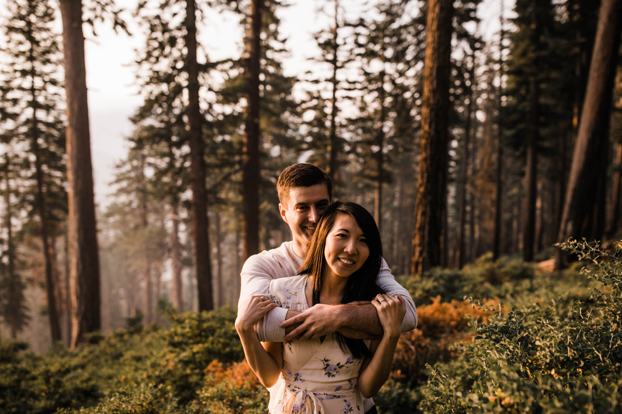 janet + paul's adventurous engagement session | glacier point, yosemite national park | destination elopement photographer | the hearnes adventure photography | www.thehearnes.com