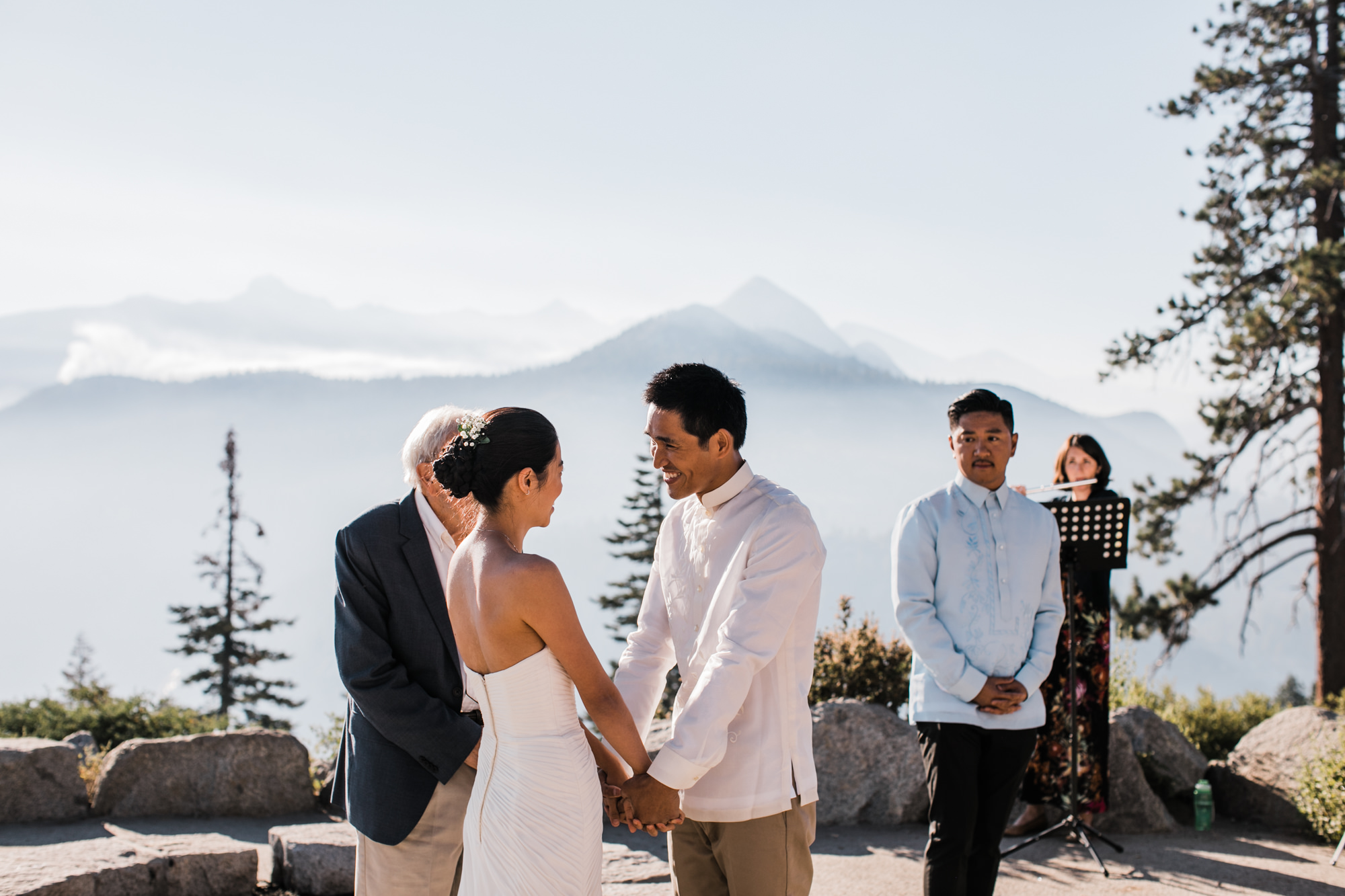 lin + earvin's intimate yosemite wedding | sunrise ceremony at glacier point | reception at the redwoods in wawona | the hearnes adventure photography | www.thehearnes.com