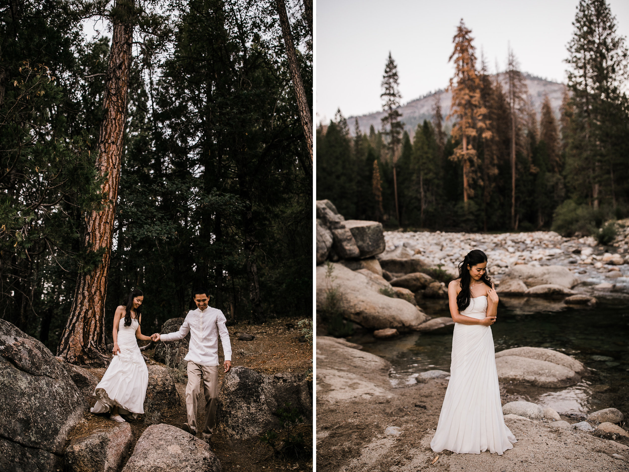 lin + earvin's intimate yosemite wedding | sunrise ceremony at glacier point | reception at the redwoods in wawona | the hearnes adventure photography | www.thehearnes.com