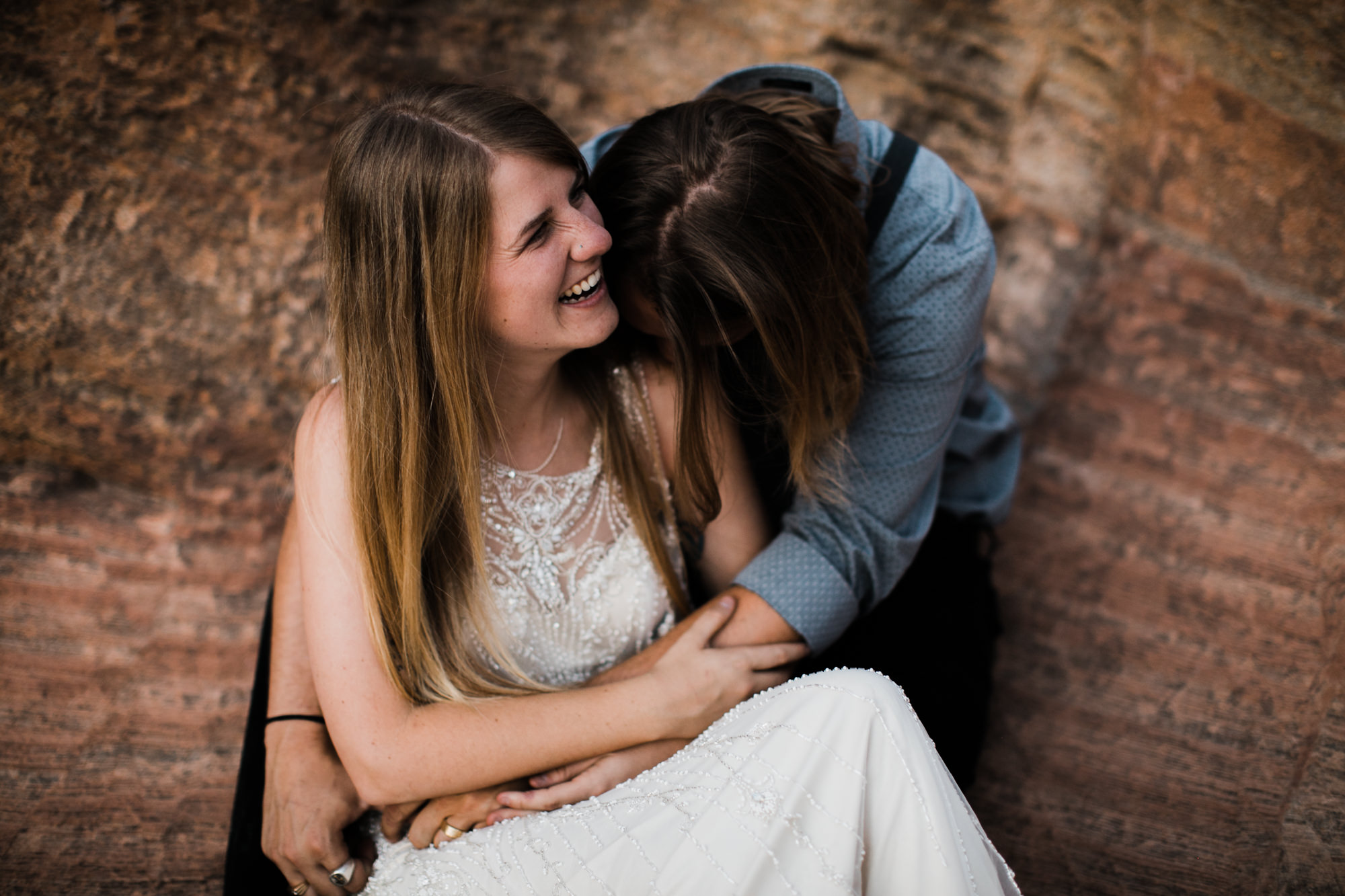 las vegas elopement at the neon museum | bhldn bride | sunset wedding portraits at zion national park | utah adventure wedding photographer | the hearnes adventure photography | www.thehearnes.com