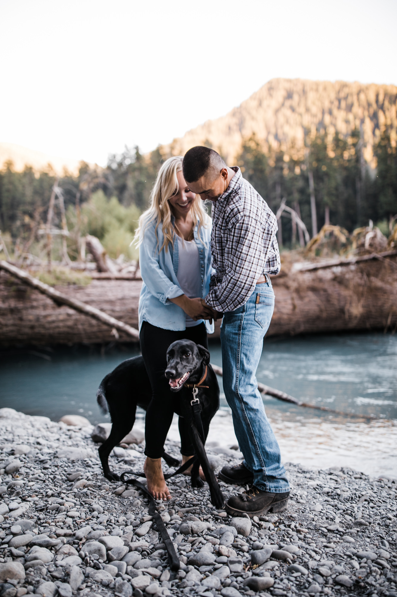 morgan + alex's engagement session in olympic national park | hoh rainforest campsite session | washington adventure wedding photographer