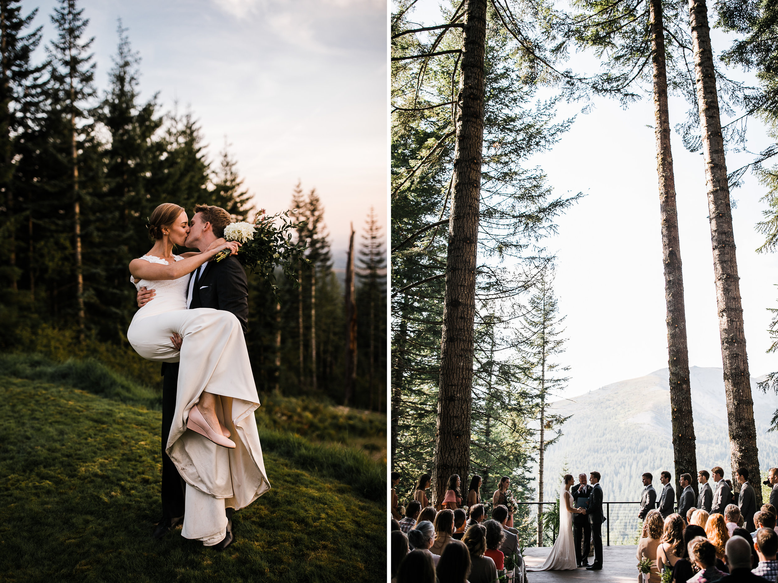 jena + kyler's treehouse wedding | outdoor reception under the stars | washington adventure wedding photographer | the hearnes adventure wedding photography | www.thehearnes.com