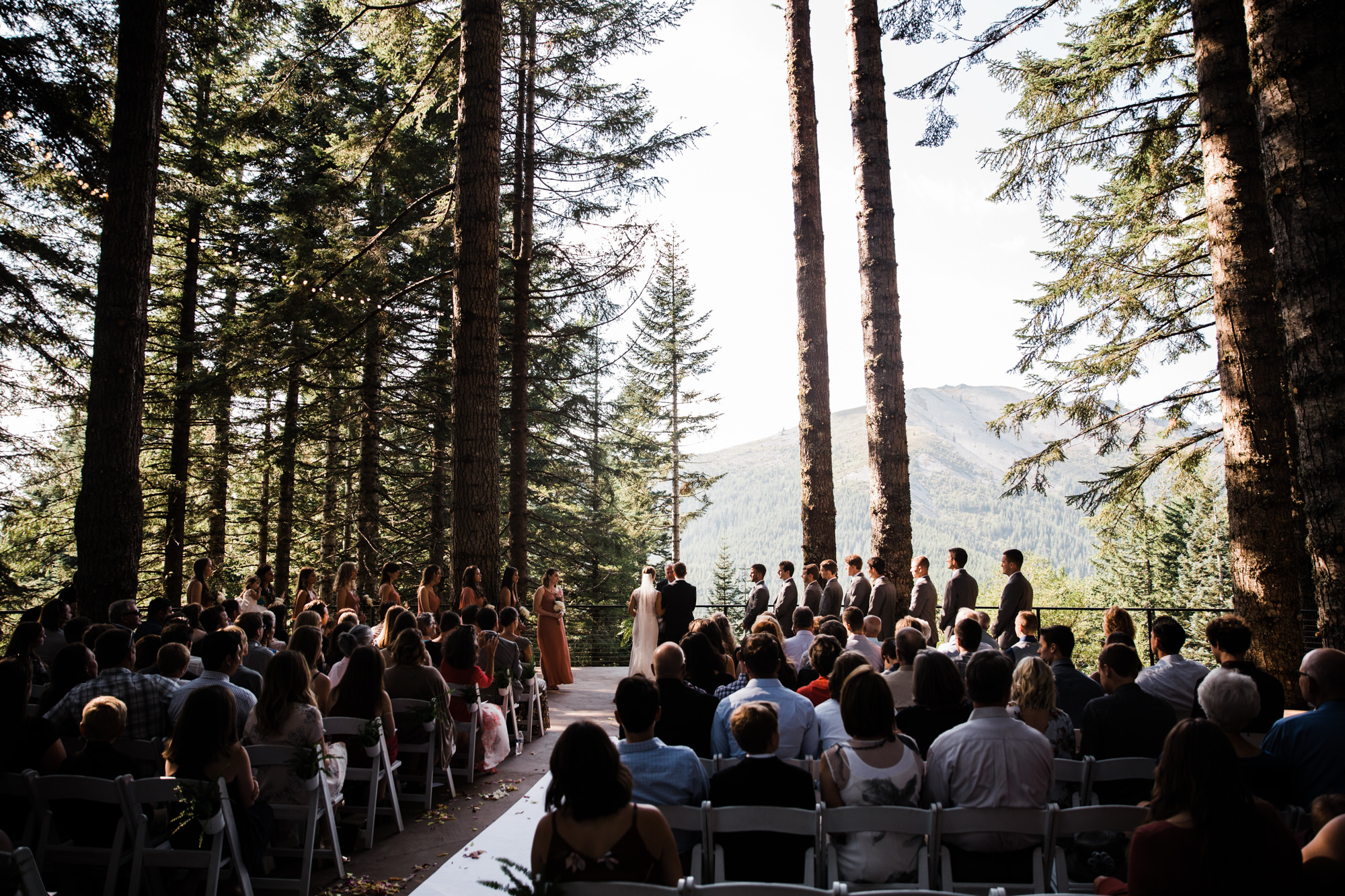 jena + kyler's treehouse wedding | outdoor reception under the stars | washington adventure wedding photographer | the hearnes adventure wedding photography | www.thehearnes.com