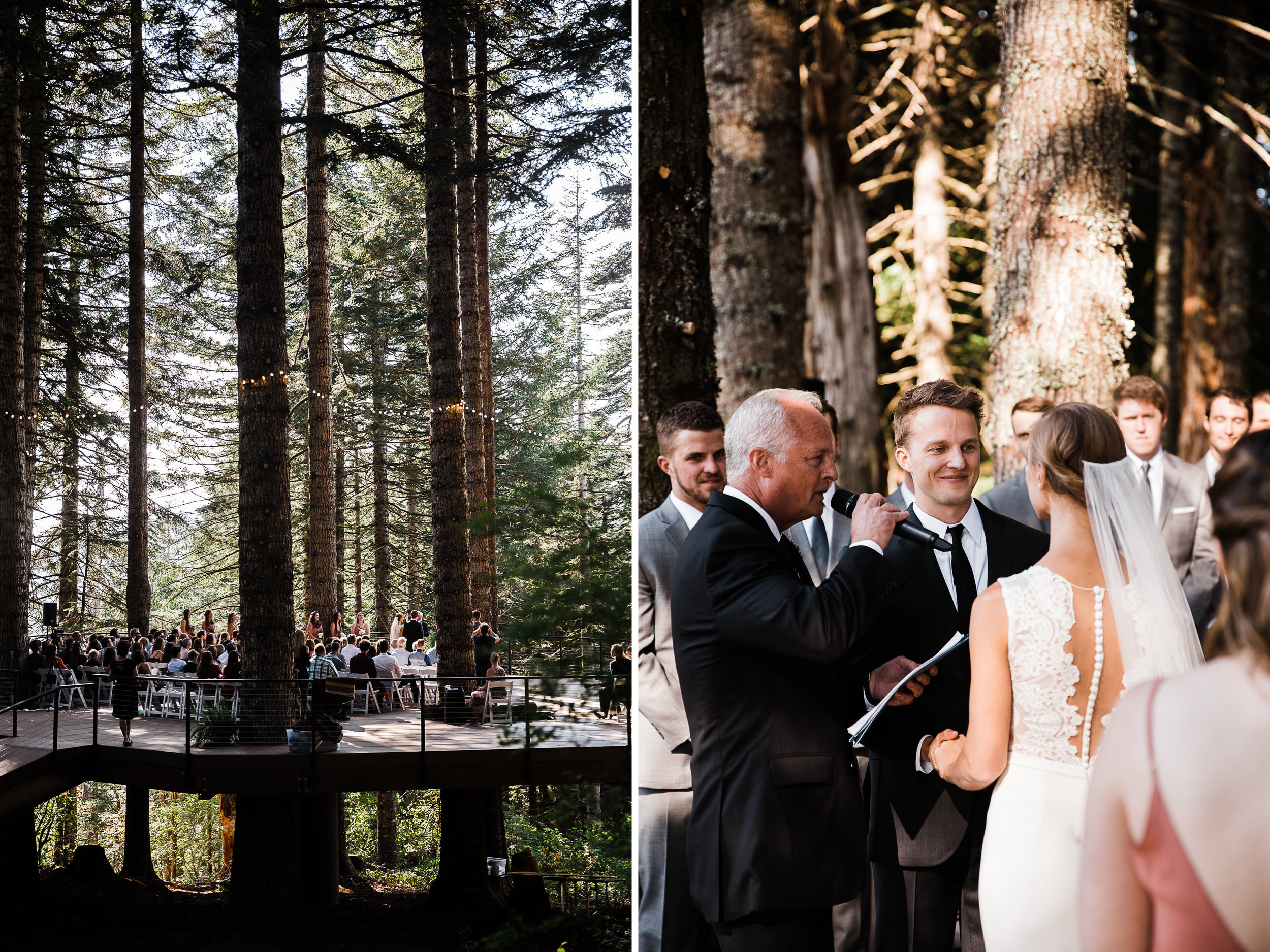 jena + kyler's treehouse wedding | outdoor reception under the stars | washington adventure wedding photographer | the hearnes adventure wedding photography | www.thehearnes.com