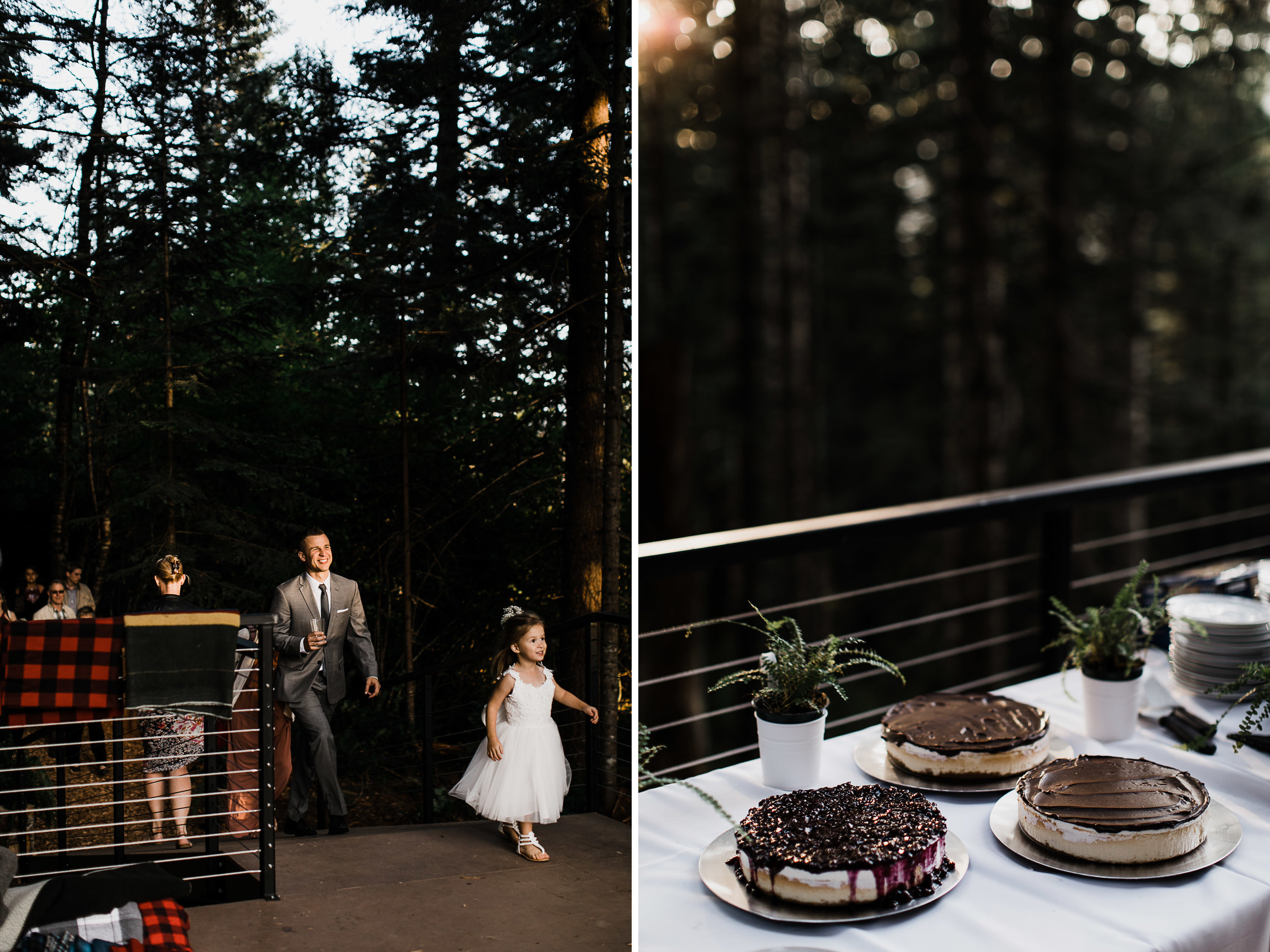 jena + kyler's treehouse wedding | outdoor reception under the stars | washington adventure wedding photographer | the hearnes adventure wedding photography | www.thehearnes.com