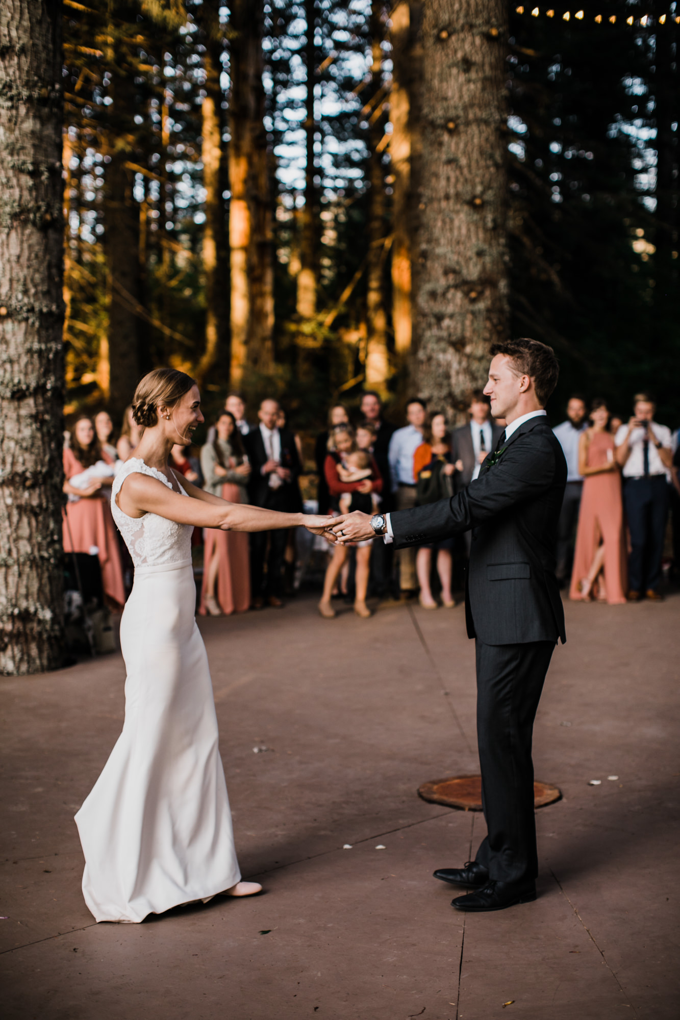 jena + kyler's treehouse wedding | outdoor reception under the stars | washington adventure wedding photographer | the hearnes adventure wedding photography | www.thehearnes.com