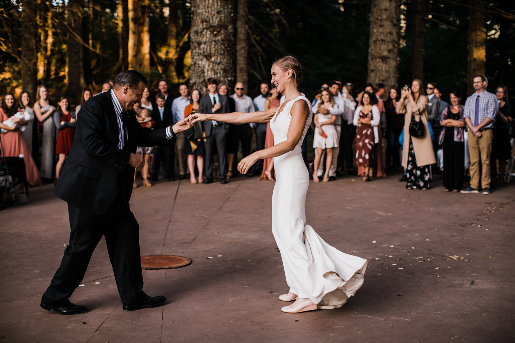 jena + kyler's treehouse wedding | outdoor reception under the stars | washington adventure wedding photographer | the hearnes adventure wedding photography | www.thehearnes.com