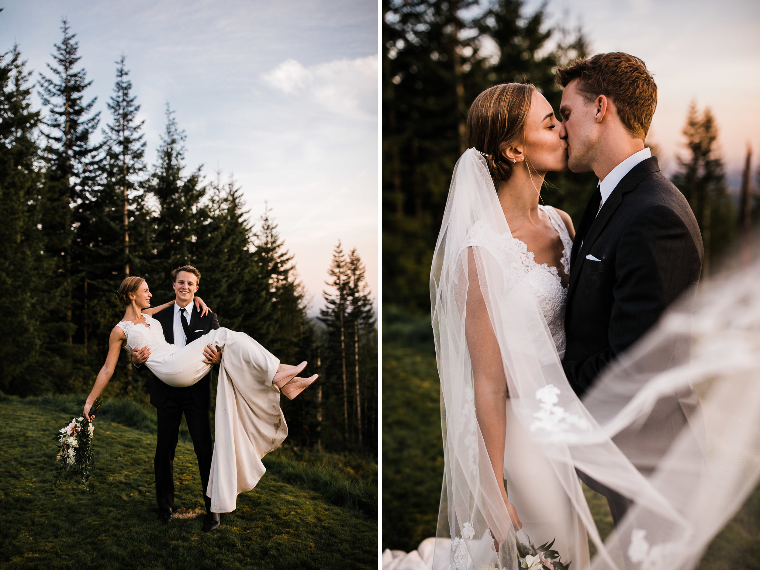 jena + kyler's treehouse wedding | outdoor reception under the stars | washington adventure wedding photographer | the hearnes adventure wedding photography | www.thehearnes.com