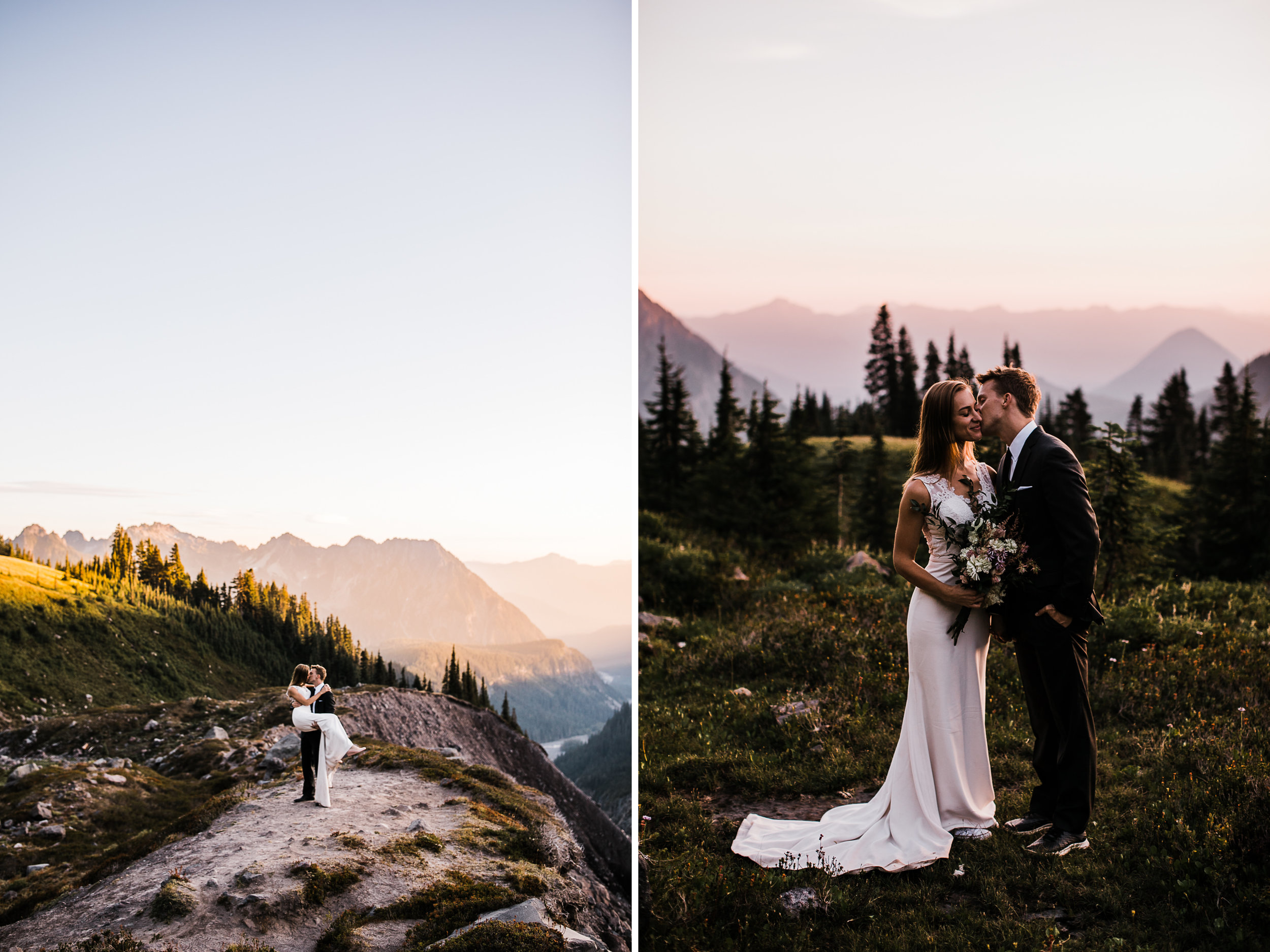 jena + kyler's wedding day-after session in mount rainier national park | washington adventure wedding photographer | the hearnes adventure photography | www.thehearnes.com