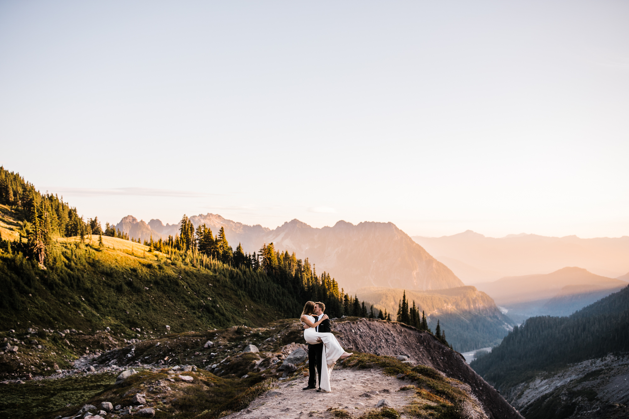 jena + kyler's wedding day-after session in mount rainier national park | washington adventure wedding photographer | the hearnes adventure photography | www.thehearnes.com