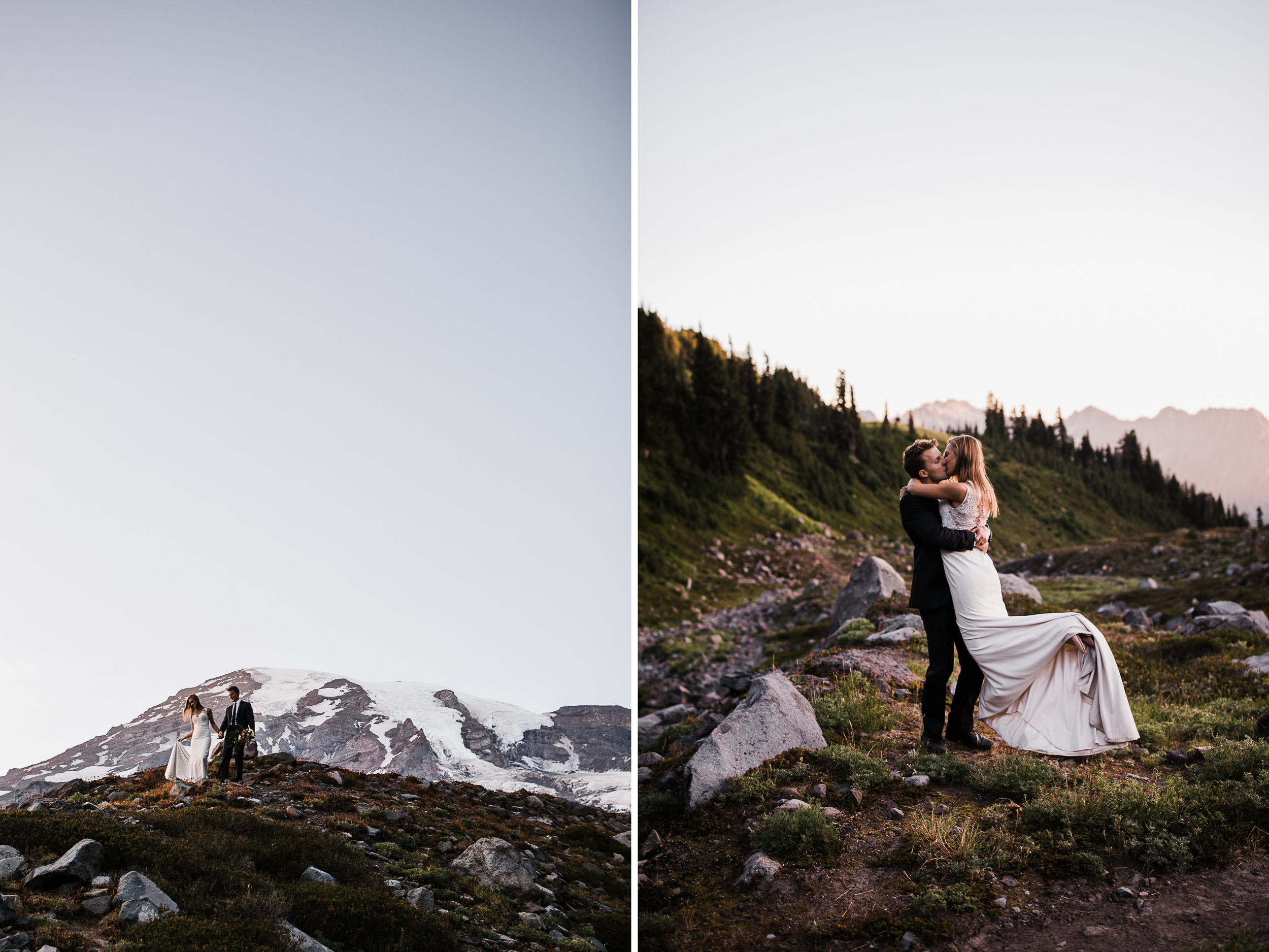 jena + kyler's wedding day-after session in mount rainier national park | washington adventure wedding photographer | the hearnes adventure photography | www.thehearnes.com
