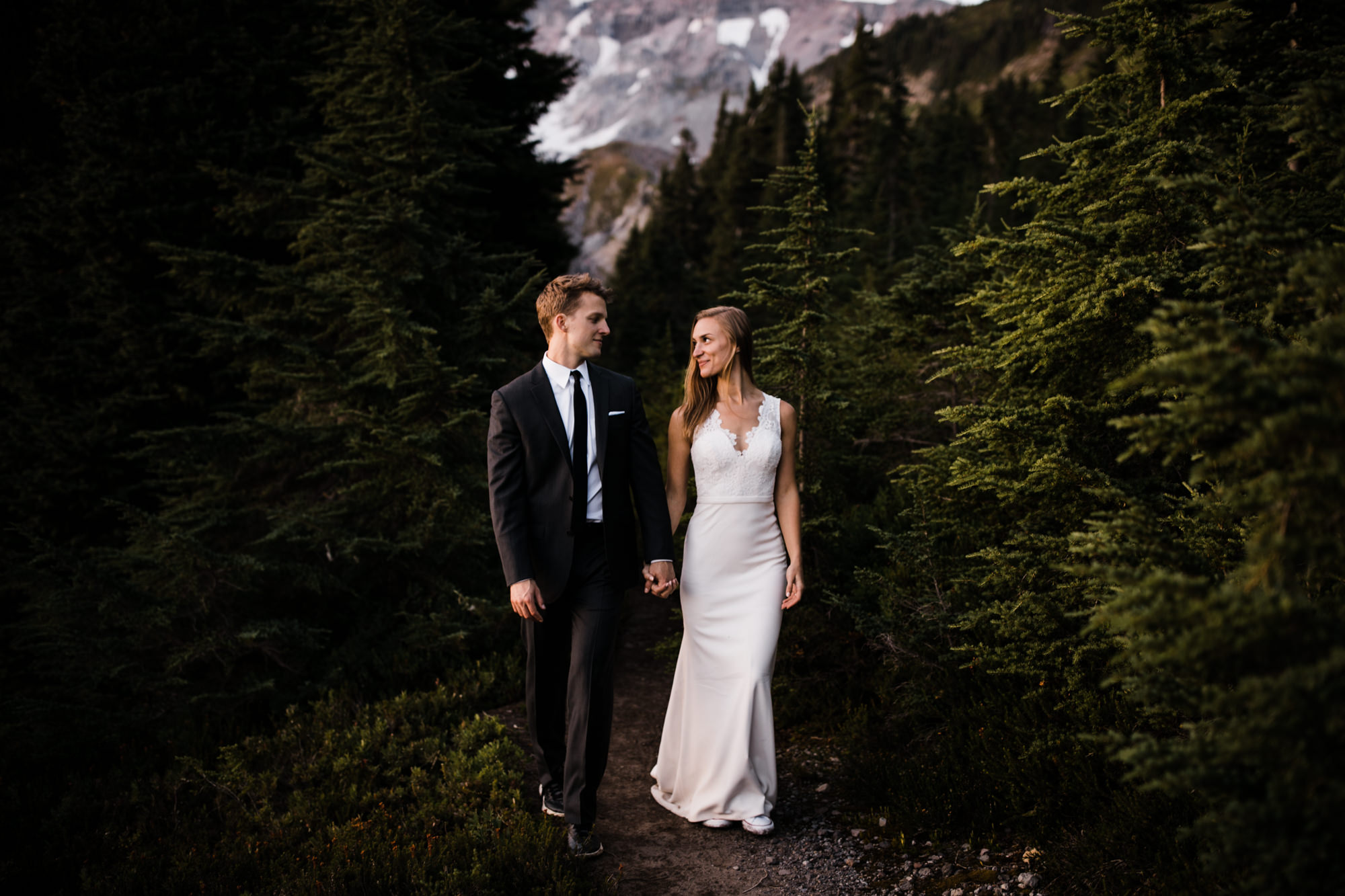 jena + kyler's wedding day-after session in mount rainier national park | washington adventure wedding photographer | the hearnes adventure photography | www.thehearnes.com