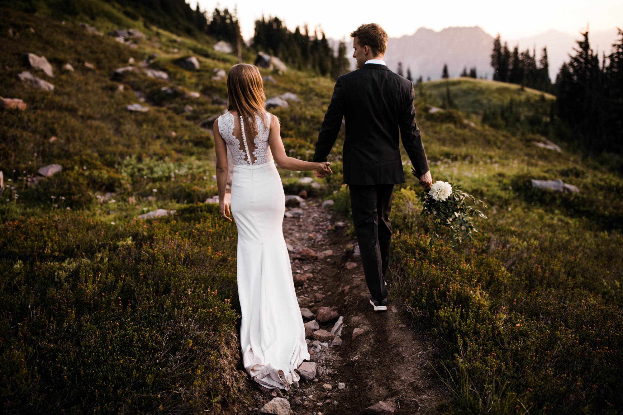 jena + kyler's wedding day-after session in mount rainier national park | washington adventure wedding photographer | the hearnes adventure photography | www.thehearnes.com