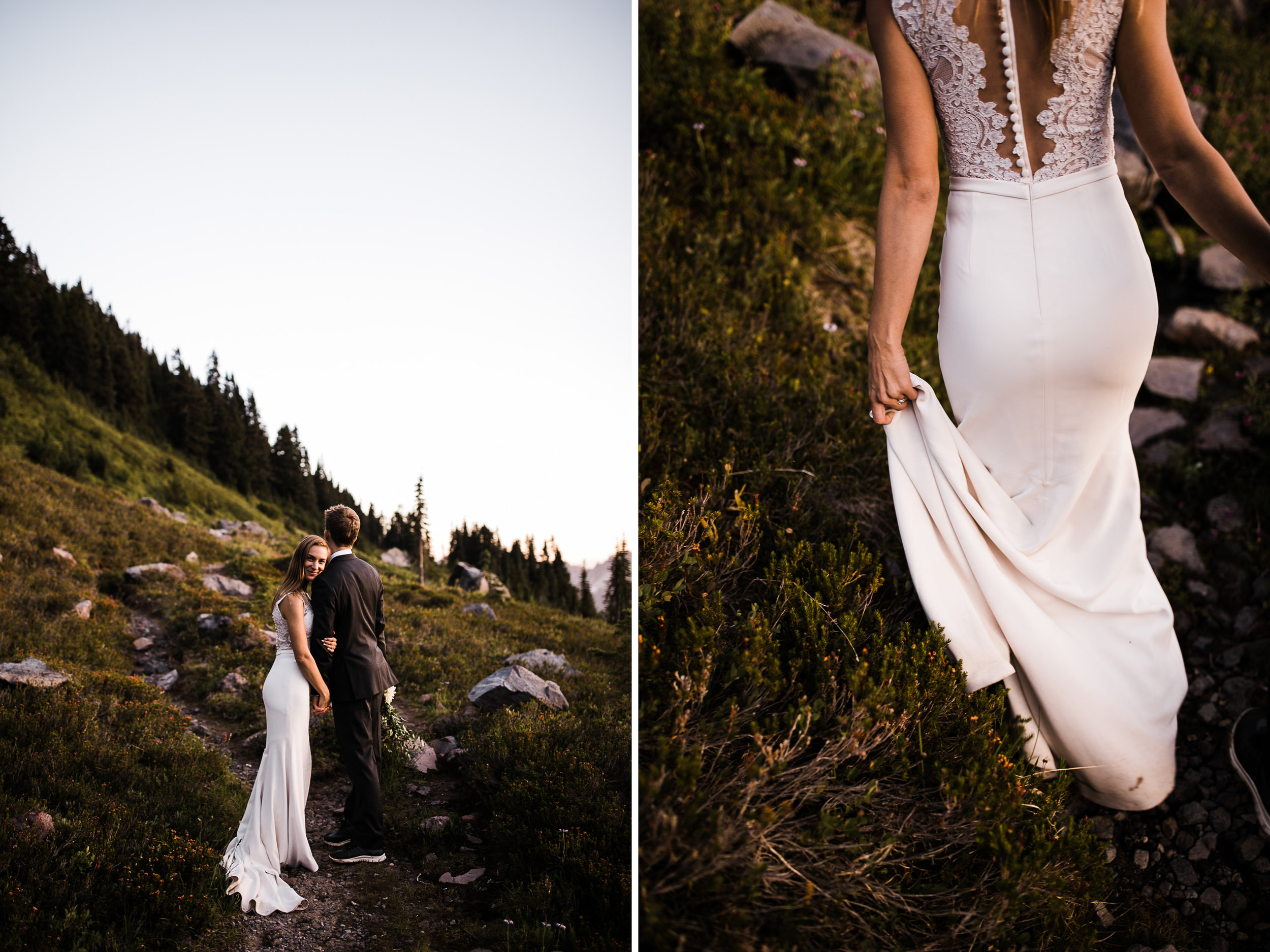 jena + kyler's wedding day-after session in mount rainier national park | washington adventure wedding photographer | the hearnes adventure photography | www.thehearnes.com