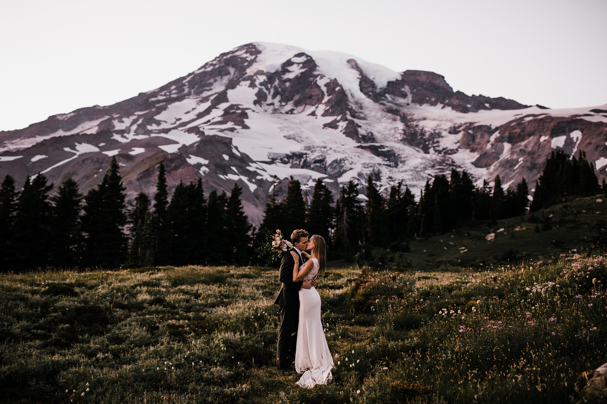 jena + kyler's wedding day-after session in mount rainier national park | washington adventure wedding photographer | the hearnes adventure photography | www.thehearnes.com