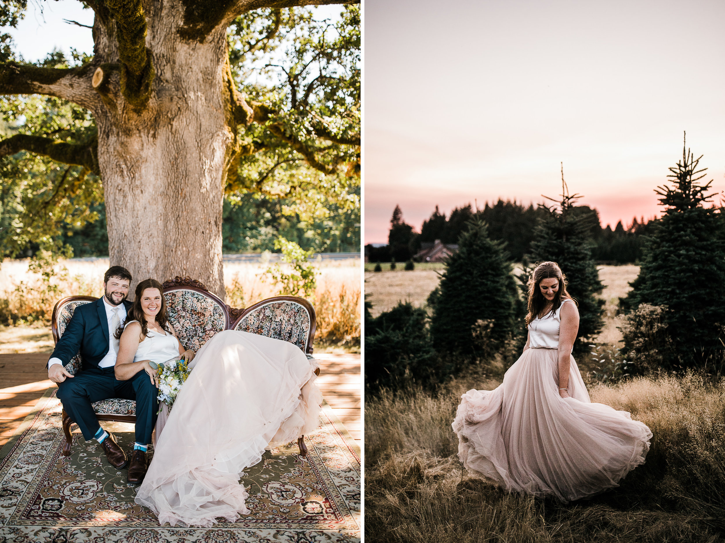 kati + joe's riverside wedding | adeline farms in woodland, washington | washington adventure wedding photographer