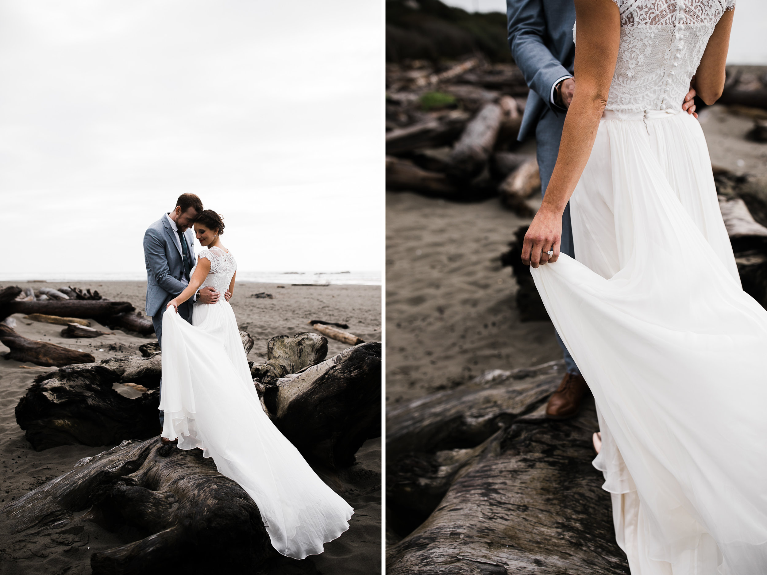 christina + dan's intimate wedding in olympic national park | kalaloch lodge + ruby beach elopement | washington wedding photographer | the hearnes adventure photography | www.thehearnes.com