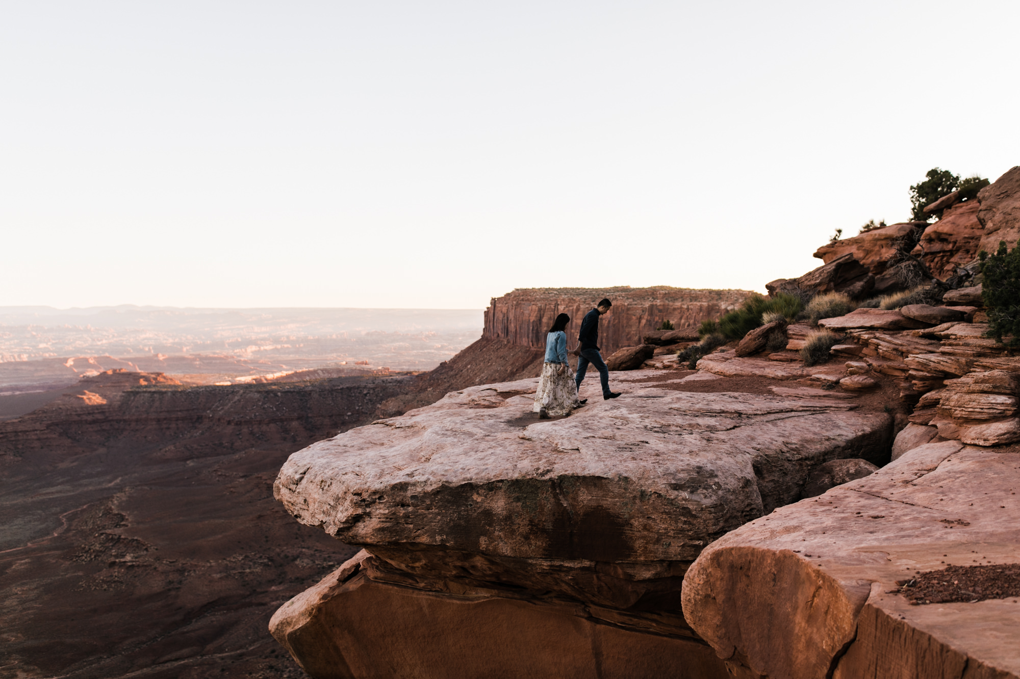 julie + ray's adventurous desert engagement session | canyonlands national park | utah adventure elopement photographer | the hearnes adventure photography | www.thehearnes.com
