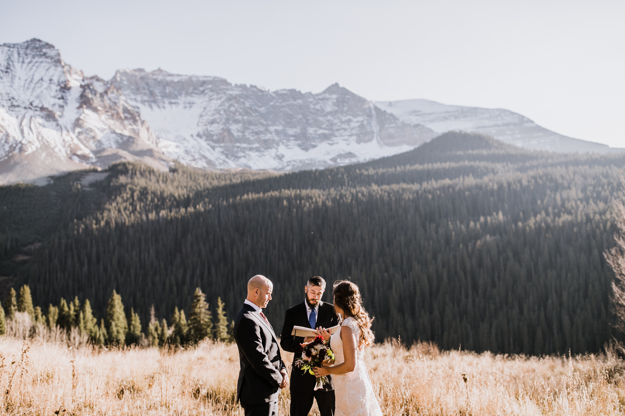 JENNY + ASHLEY'S MOUNTAINTOP INTIMATE WEDDING | TELLURIDE, COLORADO ELOPEMENT PHOTOGRAPHER | FALL MOUNTAIN WEDDING INSPIRATION | the hearnes adventure photography | www.thehearnes.com