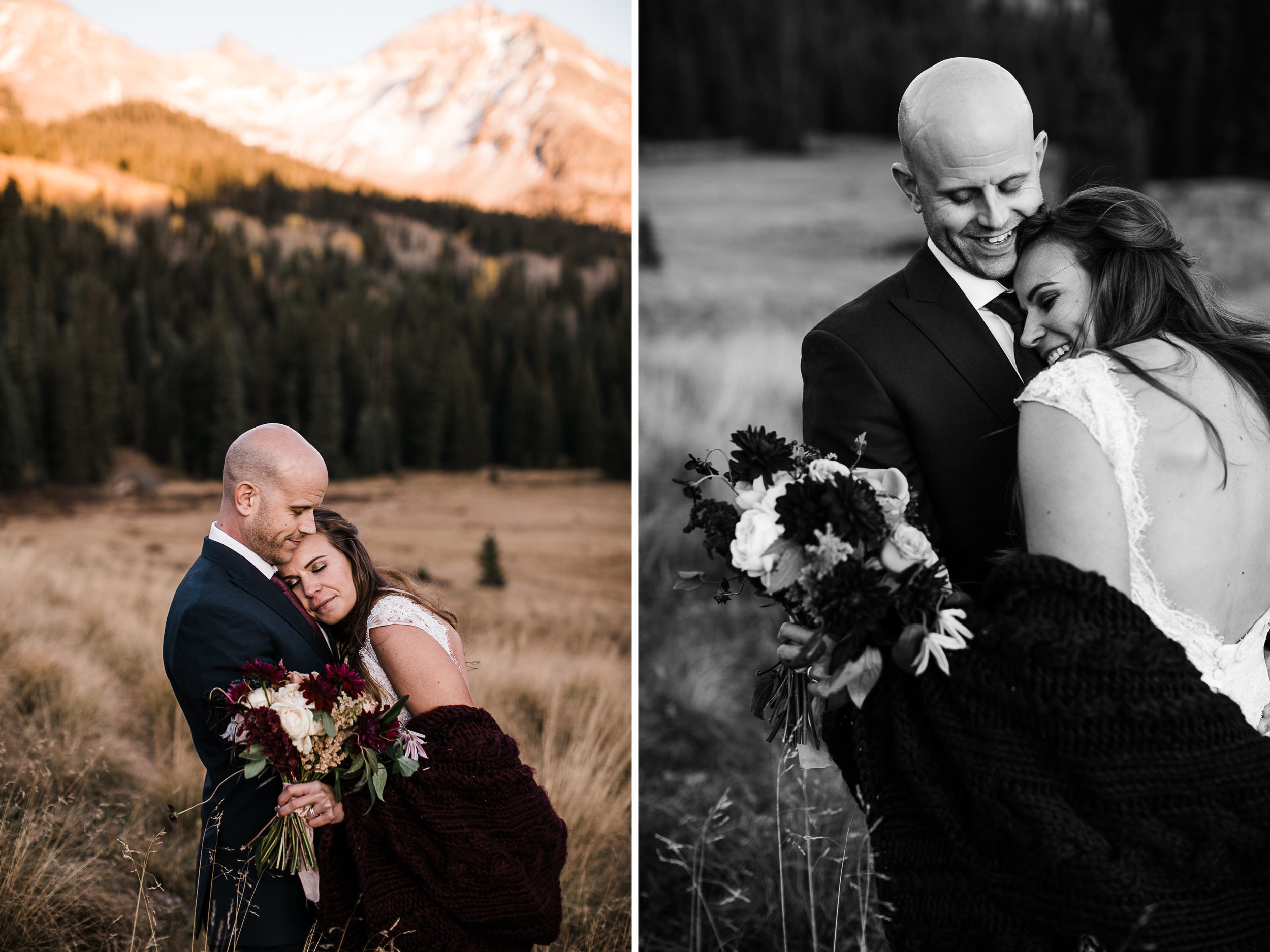 JENNY + ASHLEY'S MOUNTAINTOP INTIMATE WEDDING | TELLURIDE, COLORADO ELOPEMENT PHOTOGRAPHER | FALL MOUNTAIN WEDDING INSPIRATION | the hearnes adventure photography | www.thehearnes.com