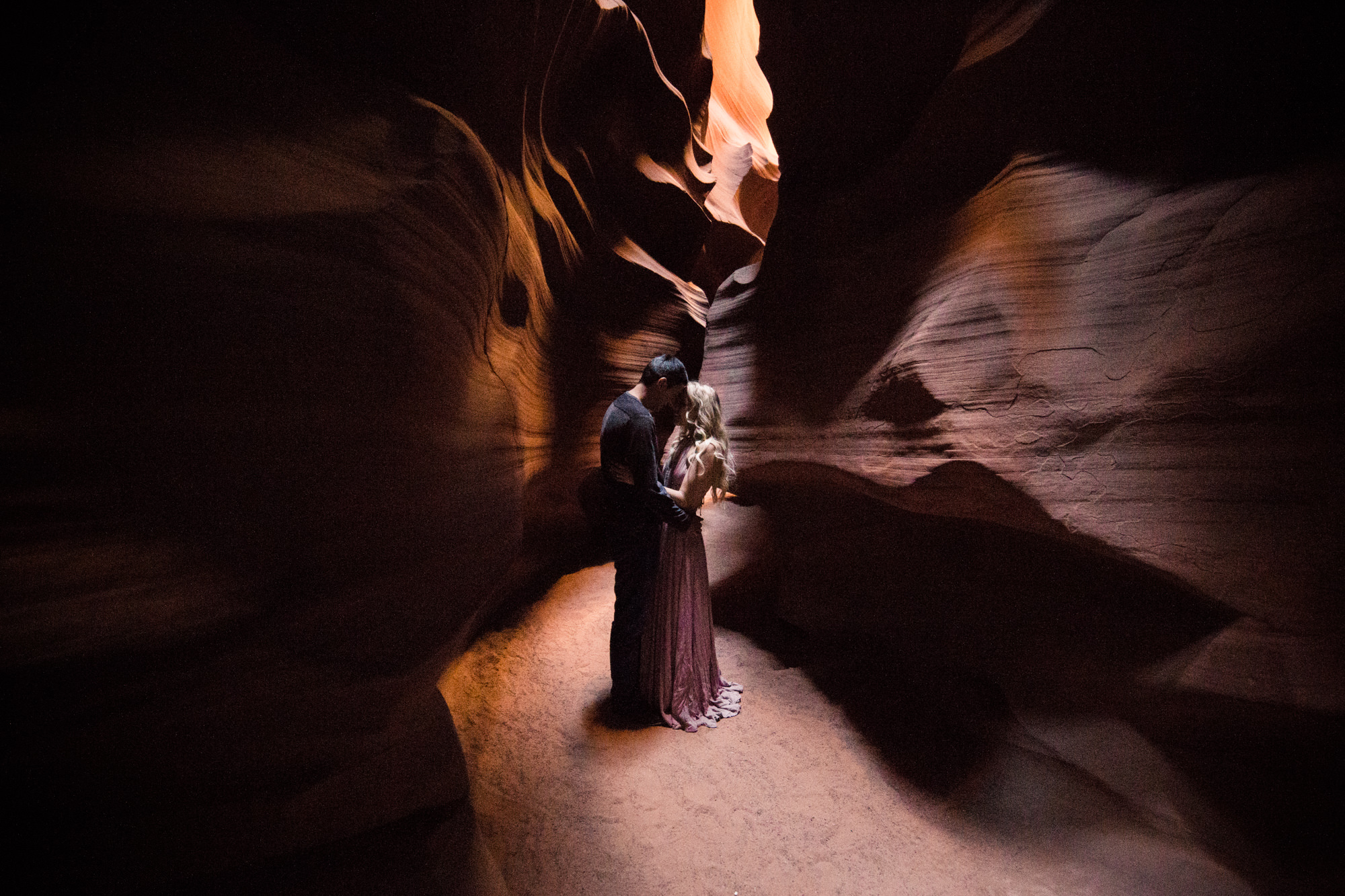 chelsea + jorge's day-after wedding adventure session in page, arizona | antelope canyon | adventure elopement photographer | the hearnes adventure photography | www.thehearnes.com