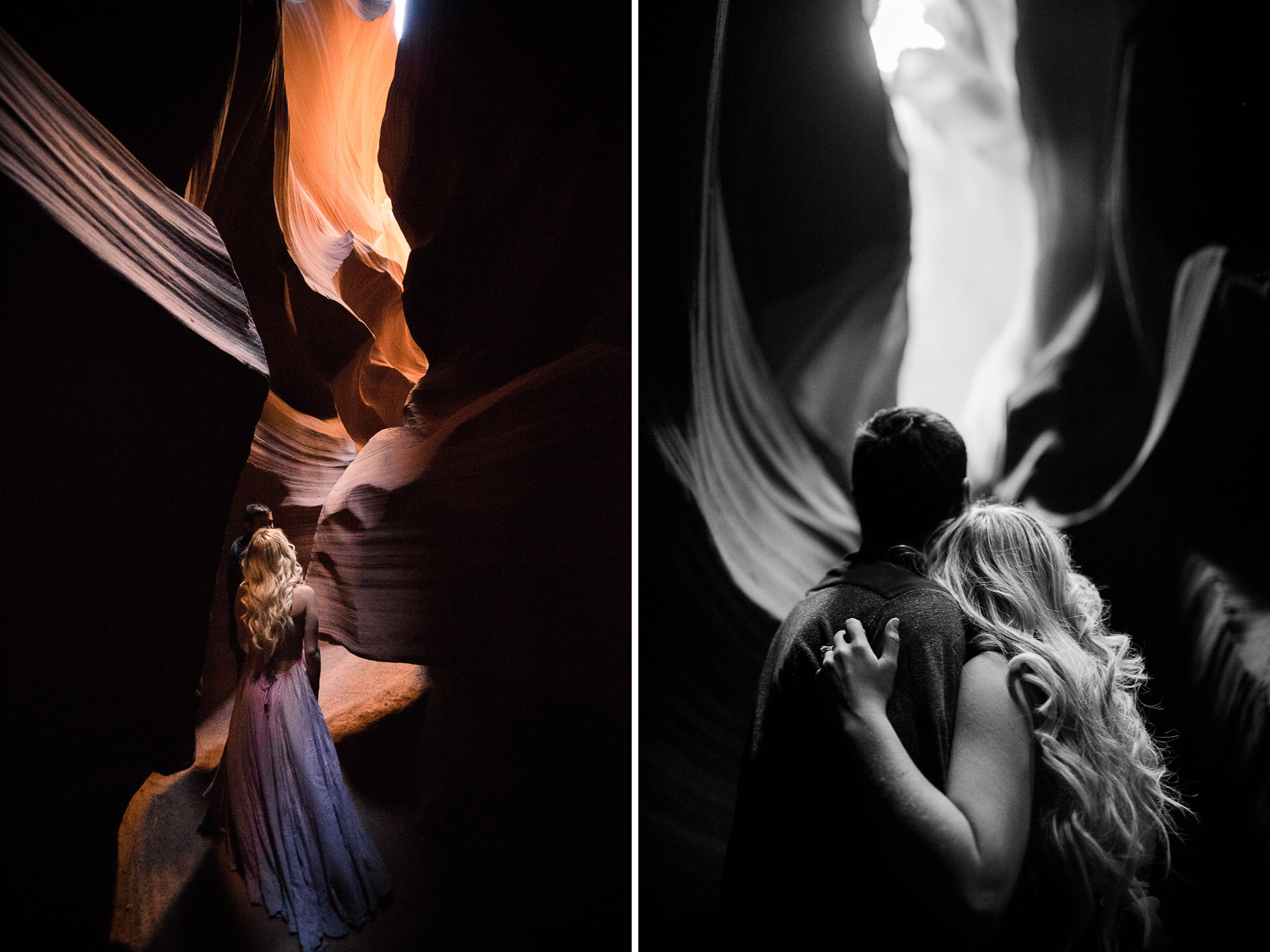 chelsea + jorge's day-after wedding adventure session in page, arizona | antelope canyon | adventure elopement photographer | the hearnes adventure photography | www.thehearnes.com