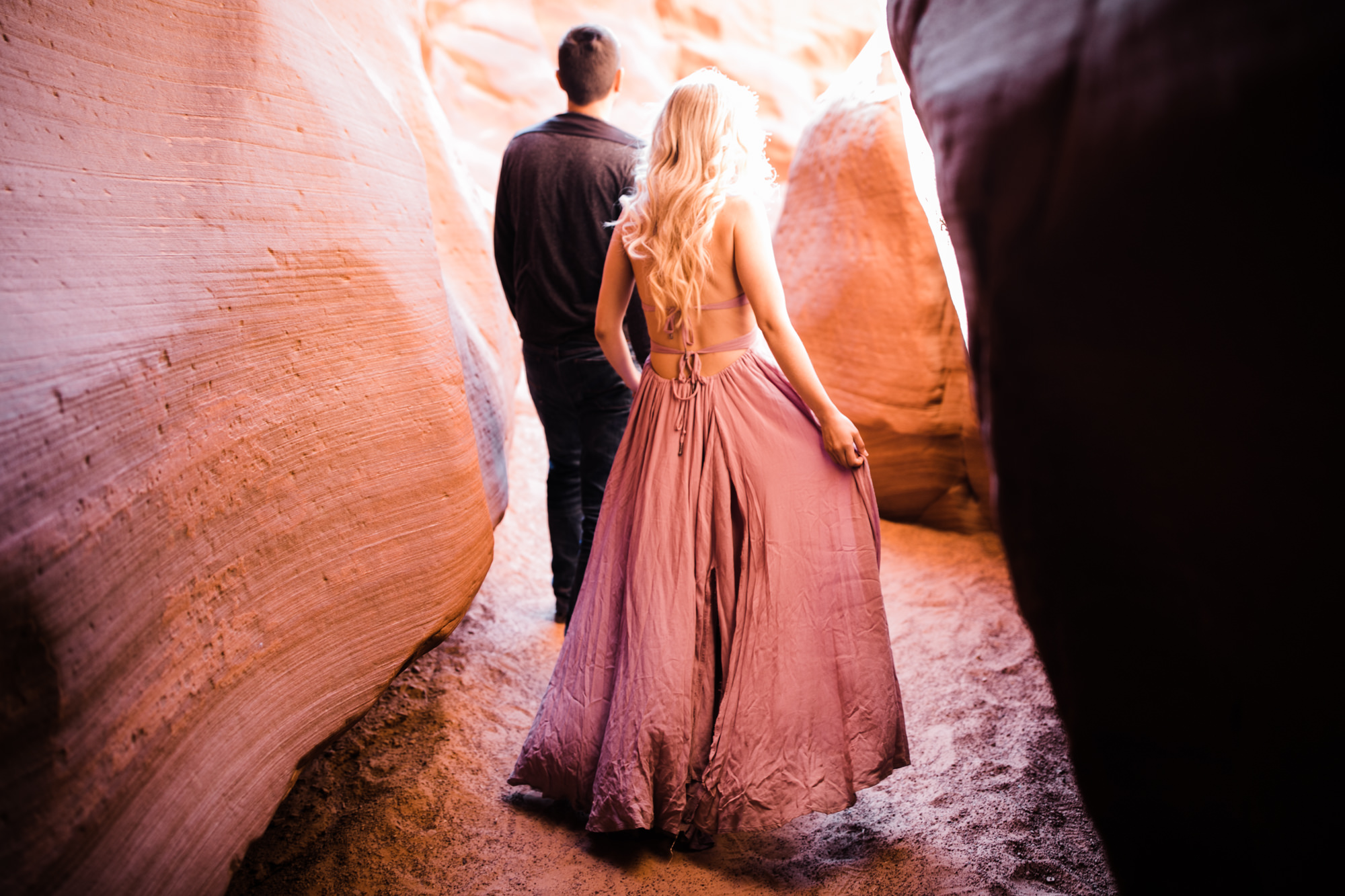 chelsea + jorge's day-after wedding adventure session in page, arizona | antelope canyon | adventure elopement photographer | the hearnes adventure photography | www.thehearnes.com