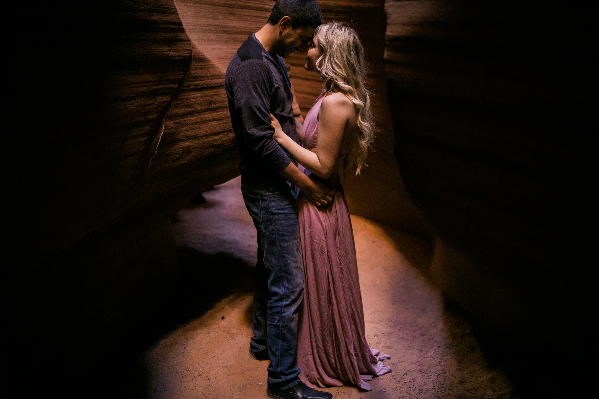 chelsea + jorge's day-after wedding adventure session in page, arizona | antelope canyon | adventure elopement photographer | the hearnes adventure photography | www.thehearnes.com