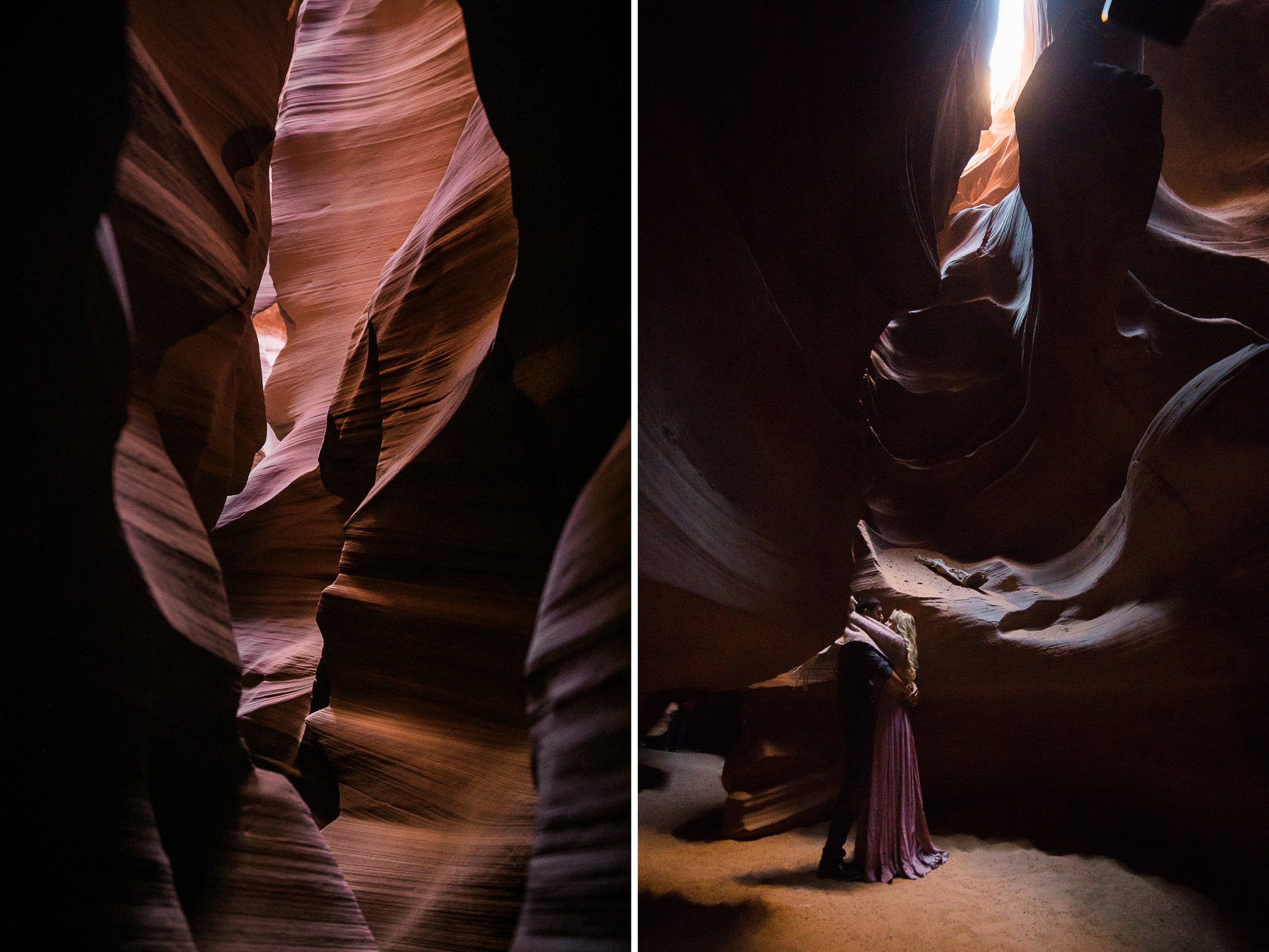 chelsea + jorge's day-after wedding adventure session in page, arizona | antelope canyon | adventure elopement photographer | the hearnes adventure photography | www.thehearnes.com