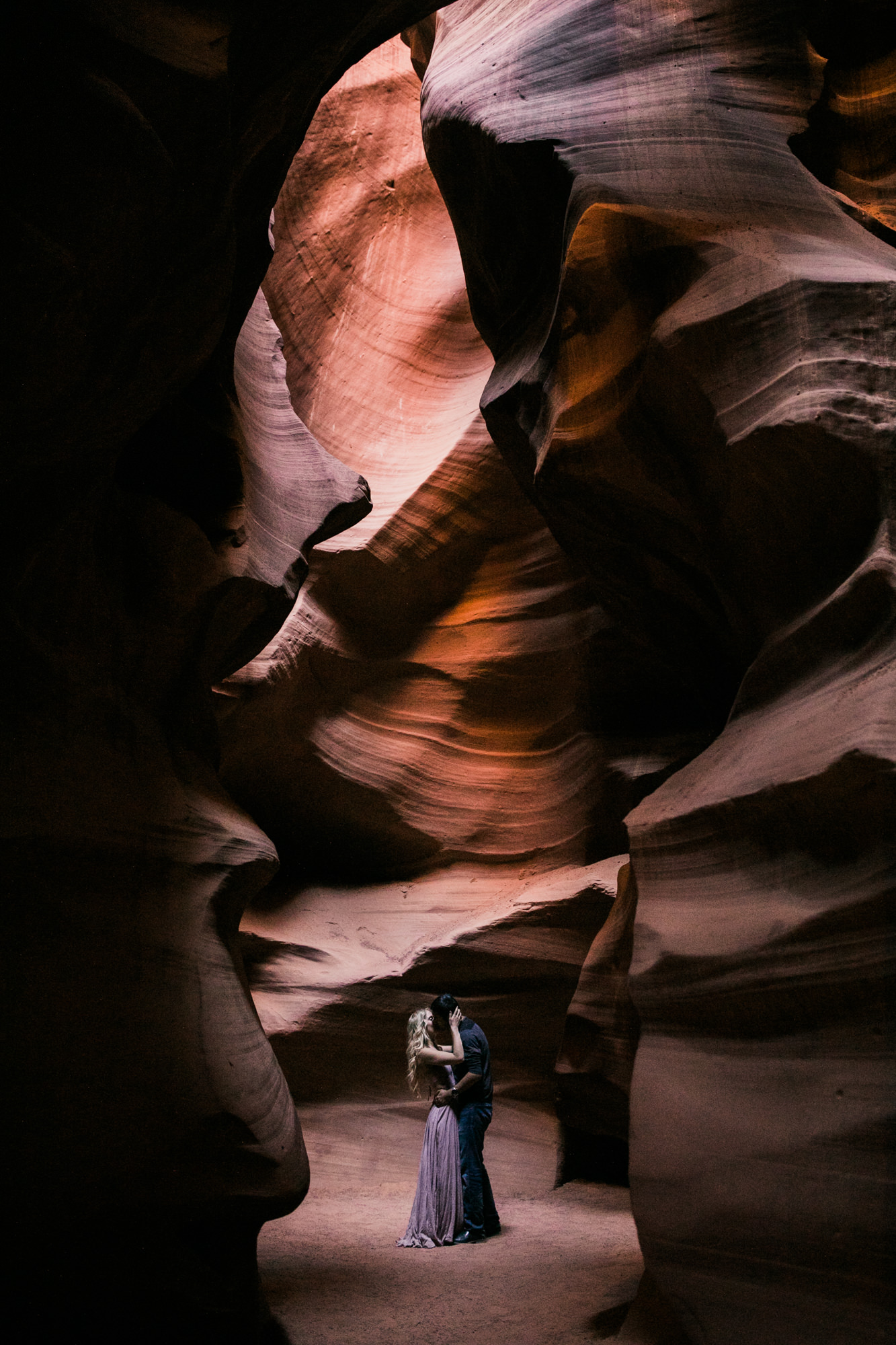 chelsea + jorge's day-after wedding adventure session in page, arizona | antelope canyon | adventure elopement photographer | the hearnes adventure photography | www.thehearnes.com