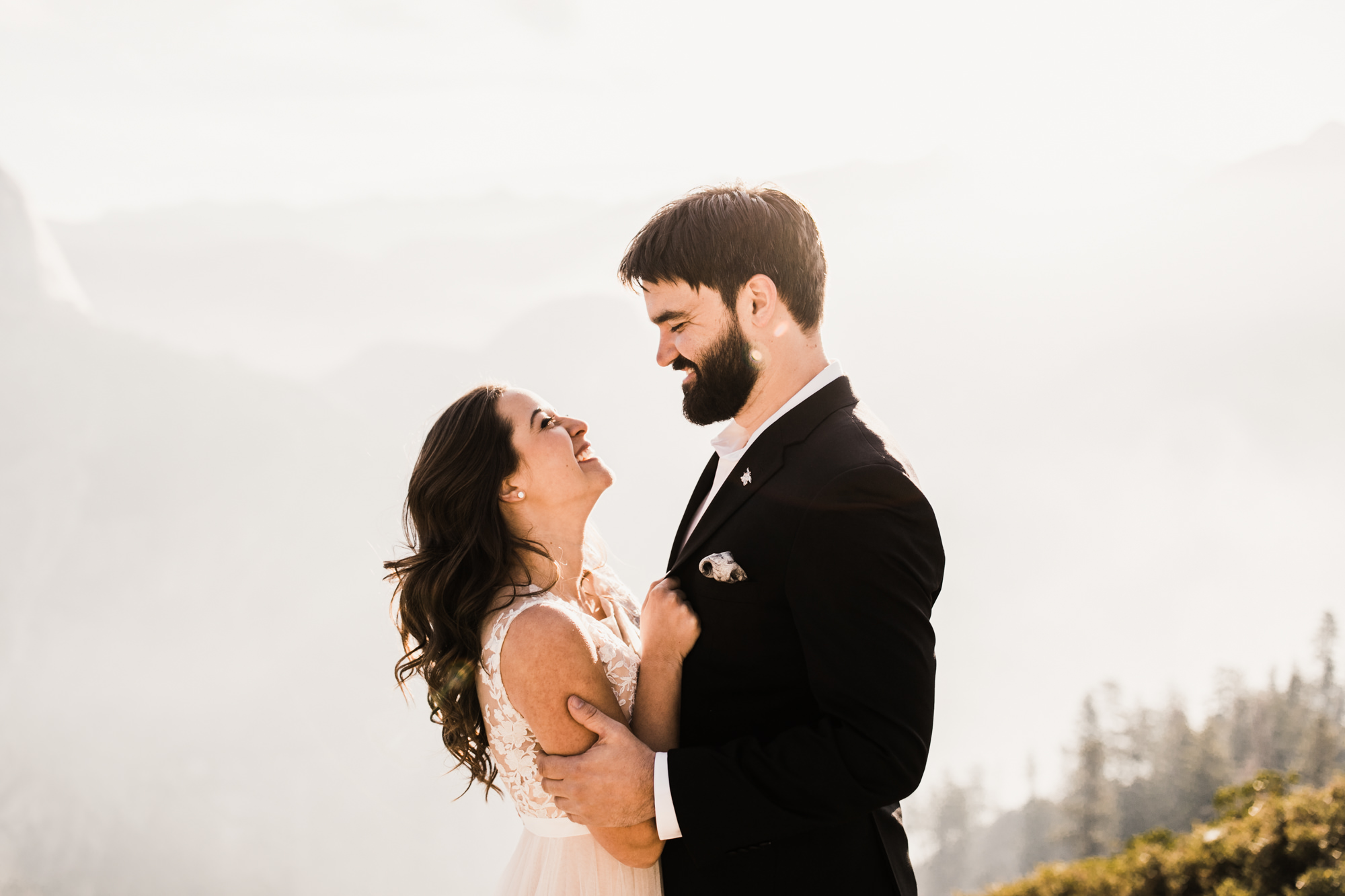 adventurous yosemite elopement | sunrise at glacier point | sunset wedding ceremony at taft point | destination elopement photographer | the hearnes adventure photography | www.thehearnes.com