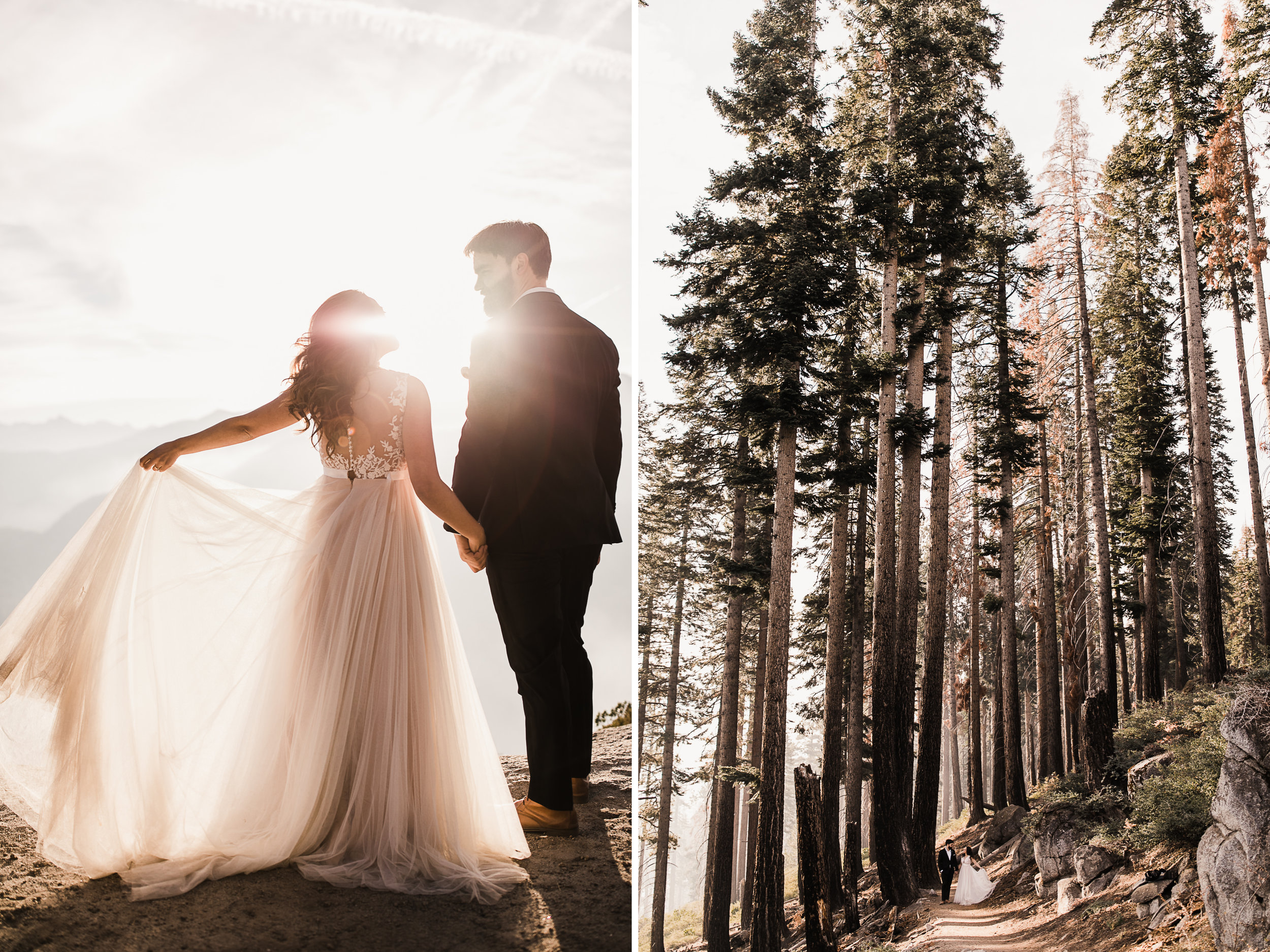 adventurous yosemite elopement | sunrise at glacier point | sunset wedding ceremony at taft point | destination elopement photographer | the hearnes adventure photography | www.thehearnes.com