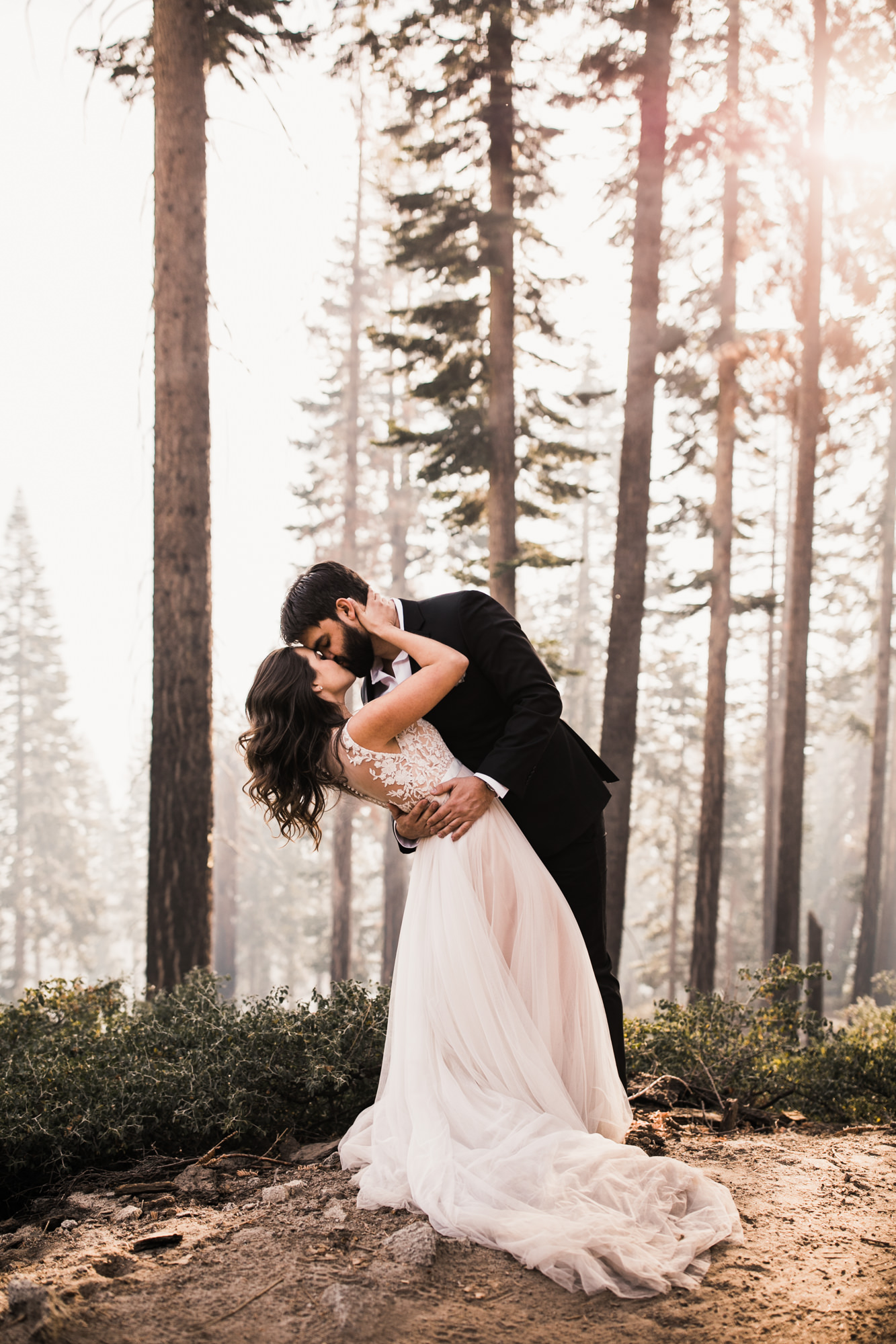 adventurous yosemite elopement | sunrise at glacier point | sunset wedding ceremony at taft point | destination elopement photographer | the hearnes adventure photography | www.thehearnes.com