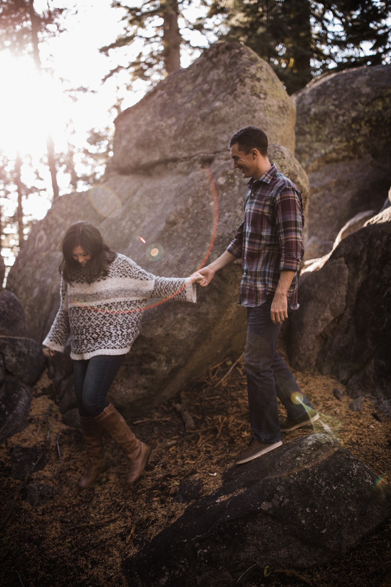 rachel + seth's adventurous taft point engagement session | yosemite national park | california adventure elopement photographer | the hearnes adventure photography | www.thehearnes.com