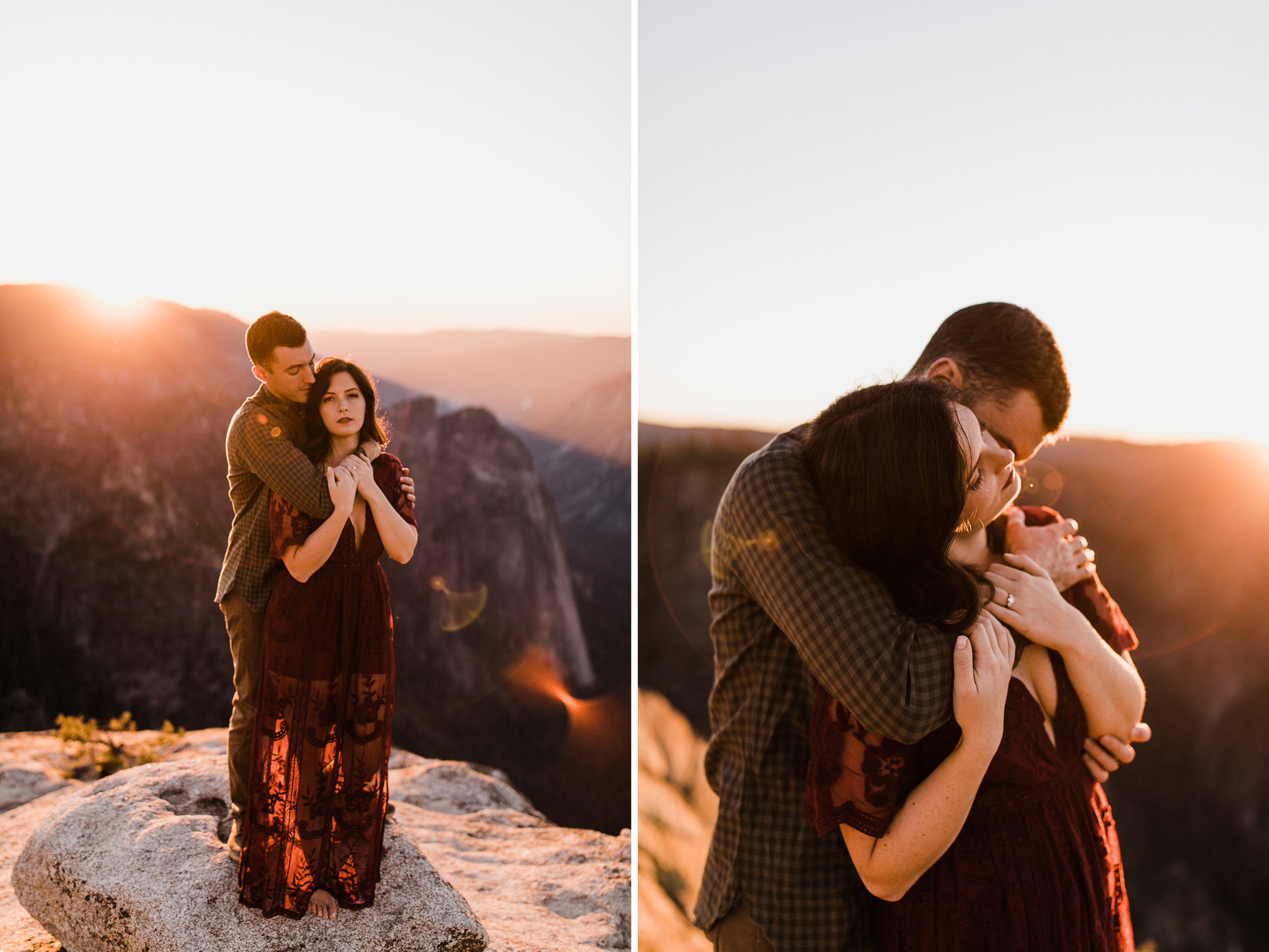 rachel + seth's adventurous taft point engagement session | yosemite national park | california adventure elopement photographer | the hearnes adventure photography | www.thehearnes.com