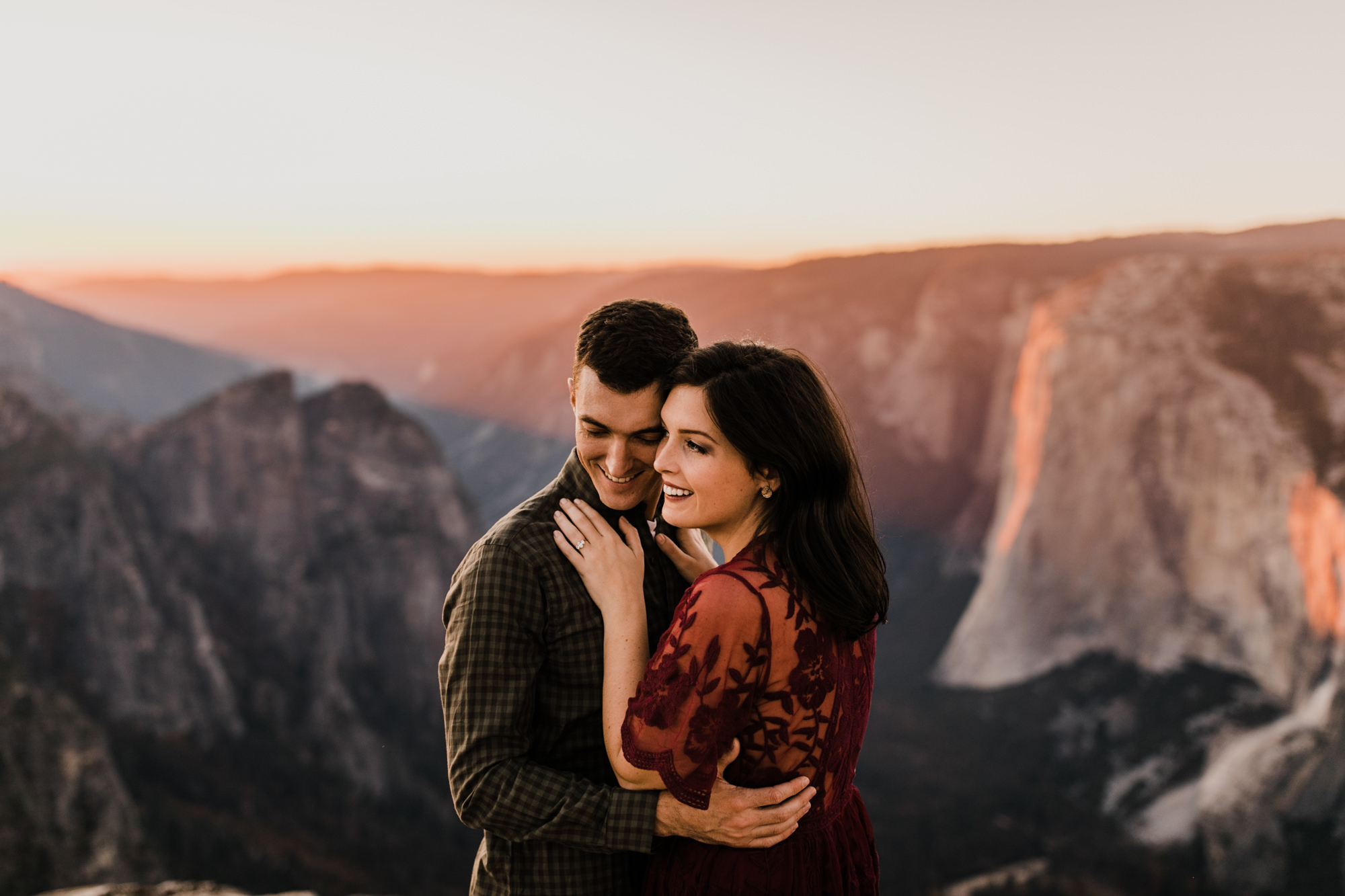 rachel + seth's adventurous taft point engagement session | yosemite national park | california adventure elopement photographer | the hearnes adventure photography | www.thehearnes.com