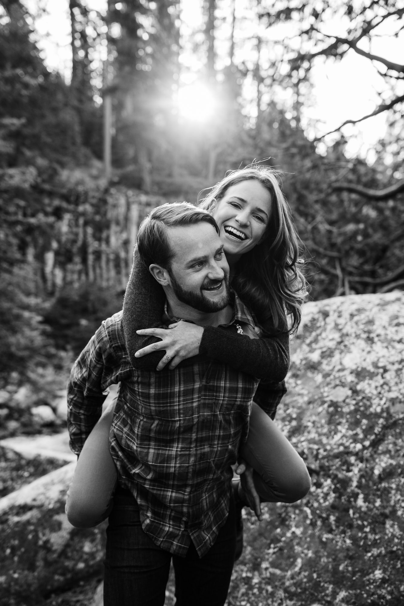 lauren + nick's adventurous national forest engagement session | california adventure elopement photographer | the hearnes adventure photography | www.thehearnes.com