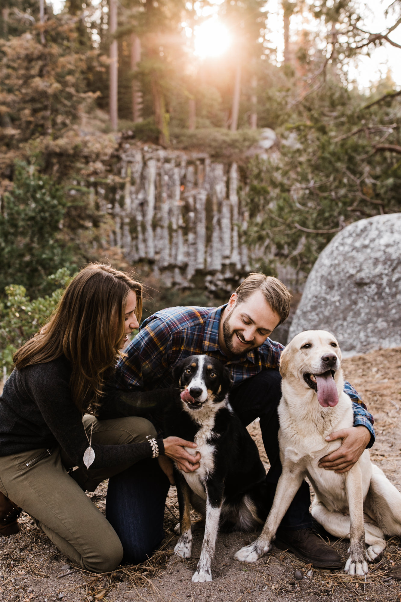 lauren + nick's adventurous national forest engagement session | california adventure elopement photographer | the hearnes adventure photography | www.thehearnes.com