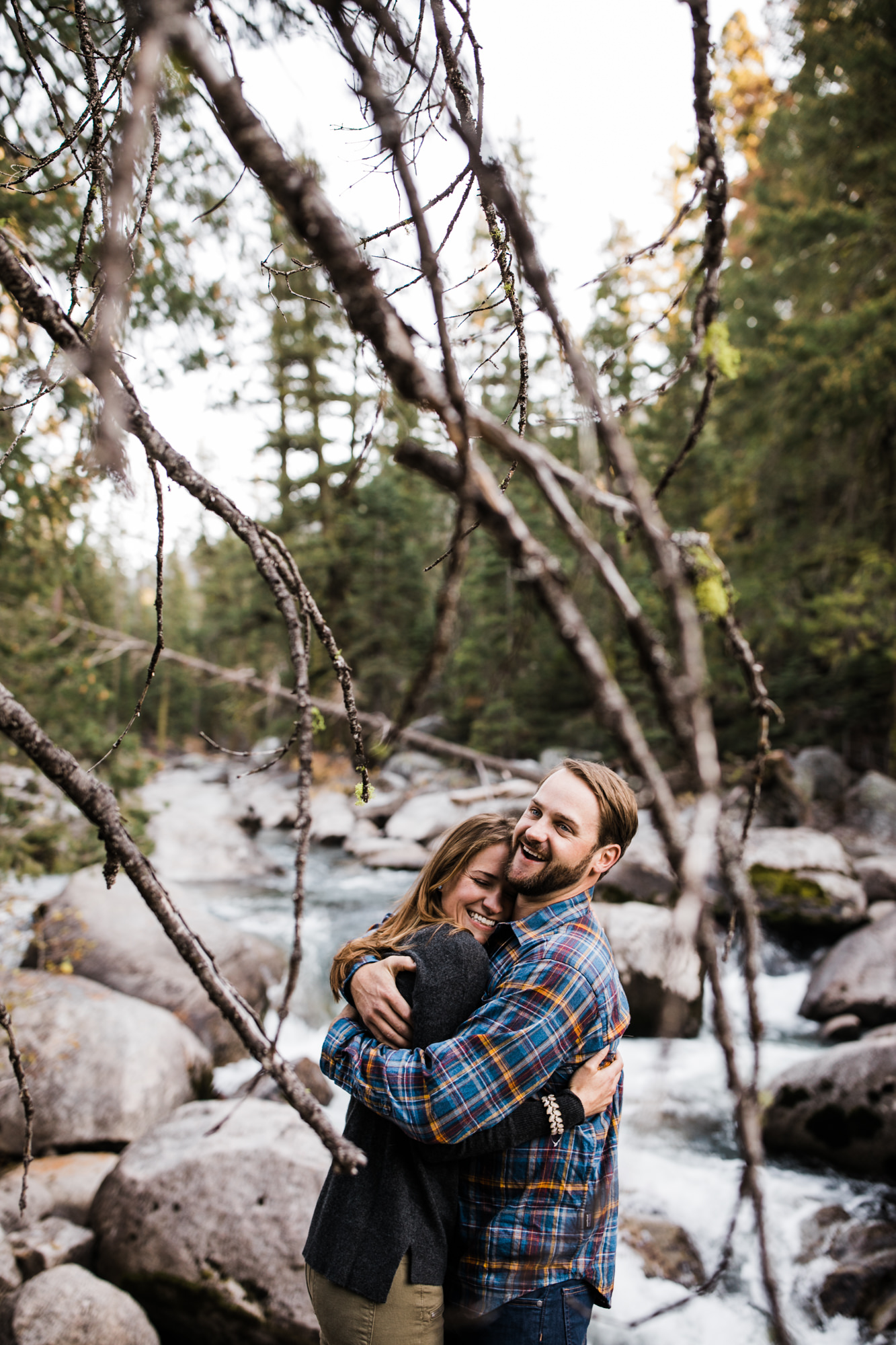 lauren + nick's adventurous national forest engagement session | california adventure elopement photographer | the hearnes adventure photography | www.thehearnes.com