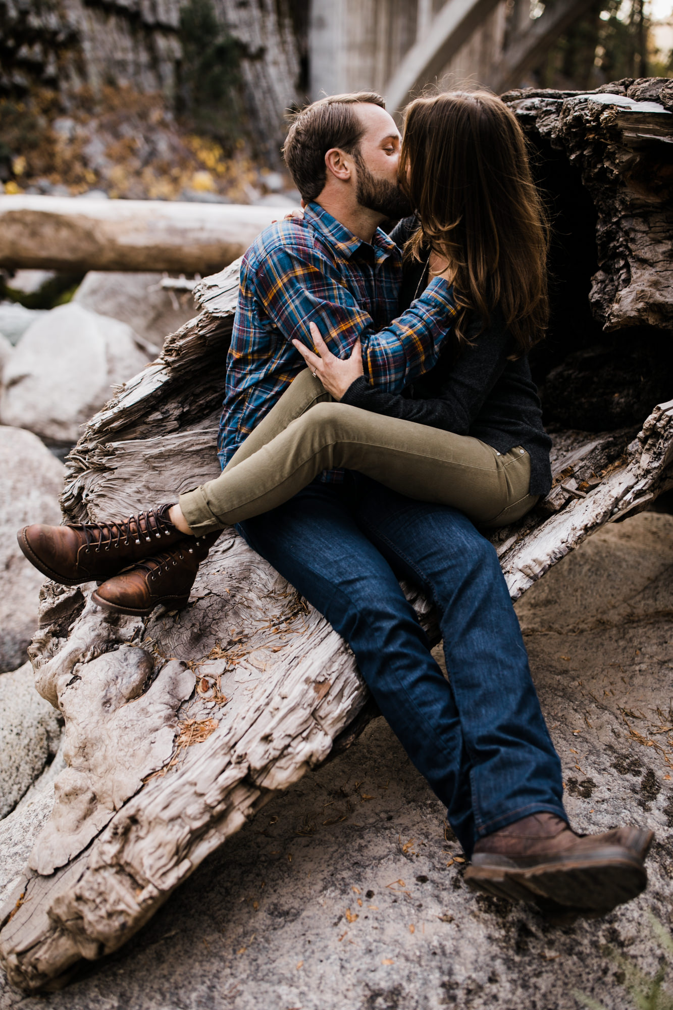 lauren + nick's adventurous national forest engagement session | california adventure elopement photographer | the hearnes adventure photography | www.thehearnes.com