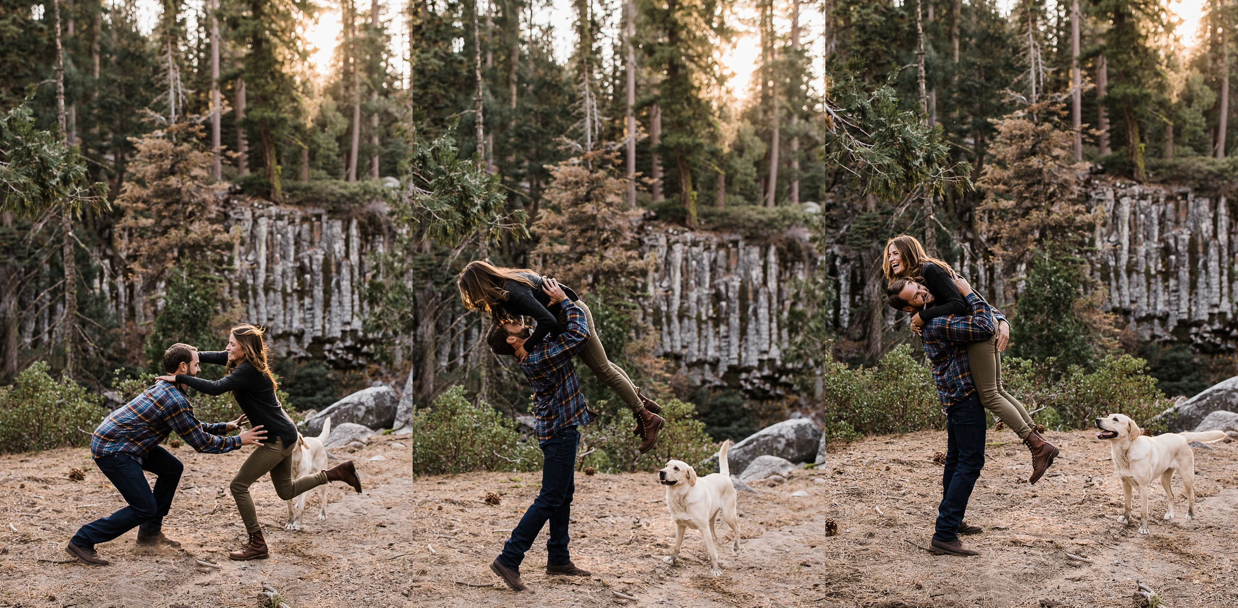 lauren + nick's adventurous national forest engagement session | california adventure elopement photographer | the hearnes adventure photography | www.thehearnes.com