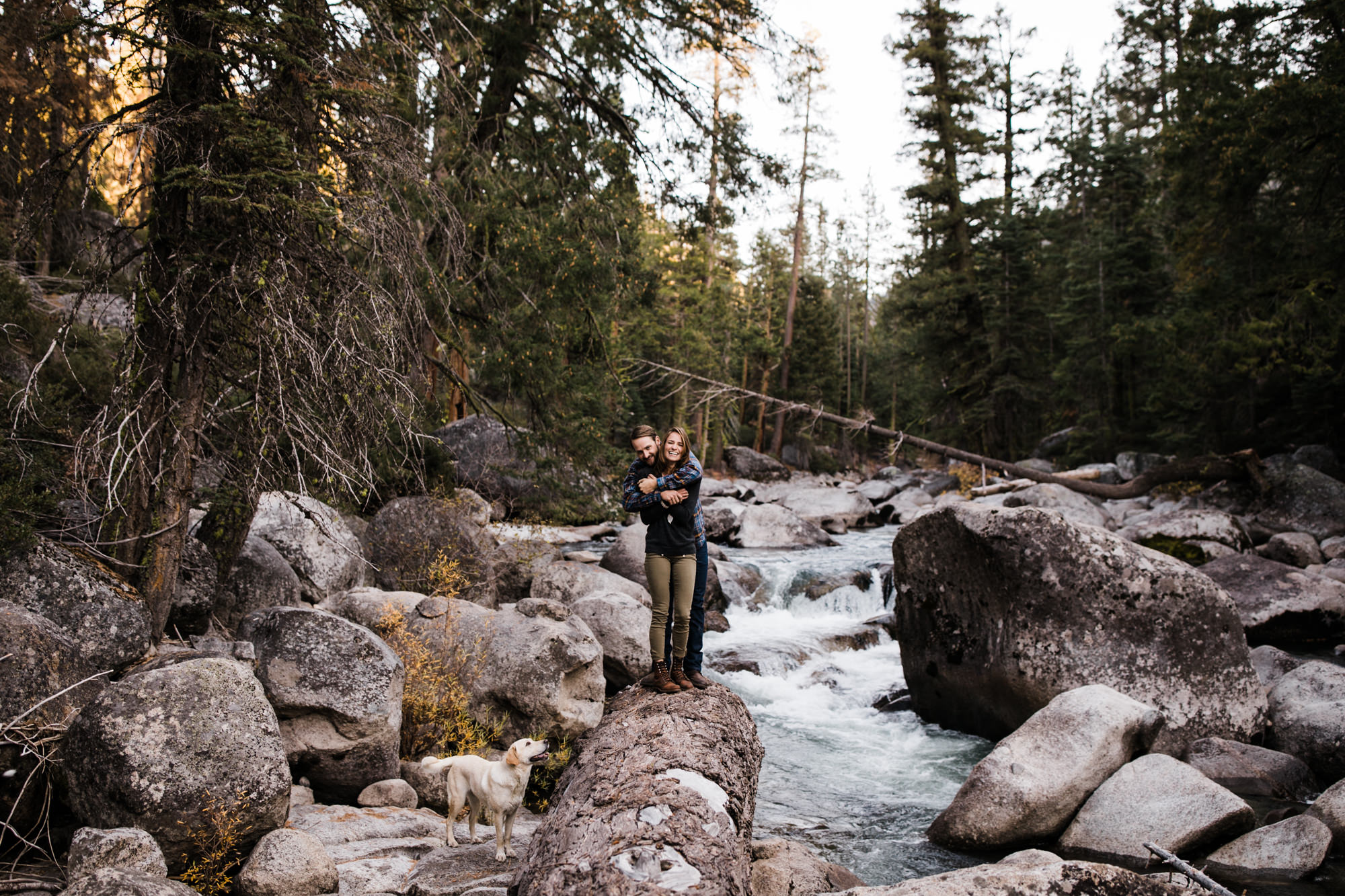 lauren + nick's adventurous national forest engagement session | california adventure elopement photographer | the hearnes adventure photography | www.thehearnes.com