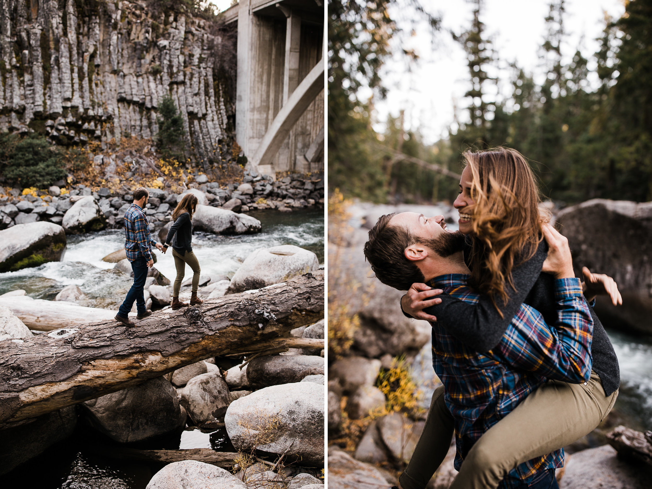 lauren + nick's adventurous national forest engagement session | california adventure elopement photographer | the hearnes adventure photography | www.thehearnes.com